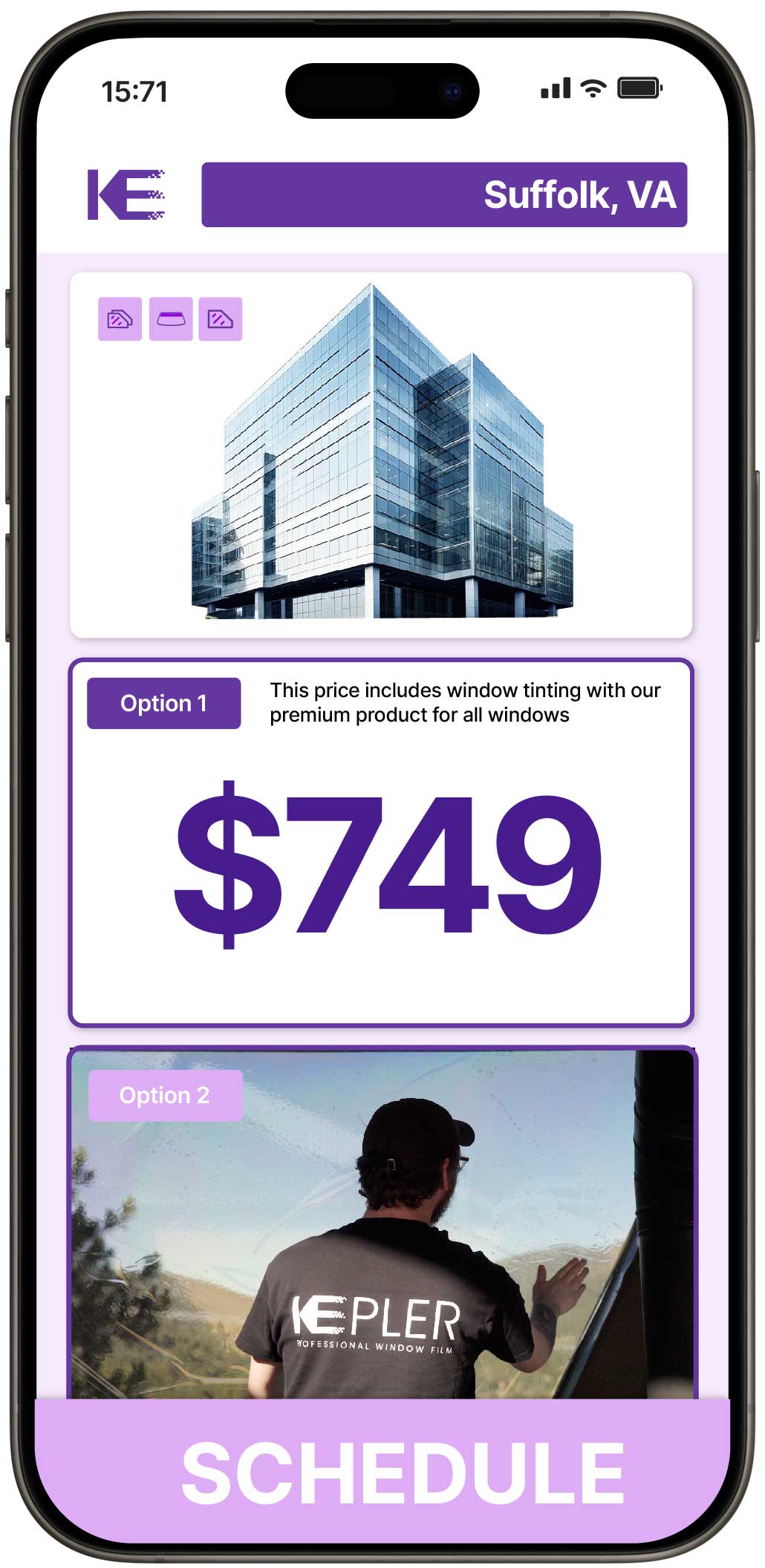 View Competitive Safety and Security Window Film Costs in Suffolk, Virginia