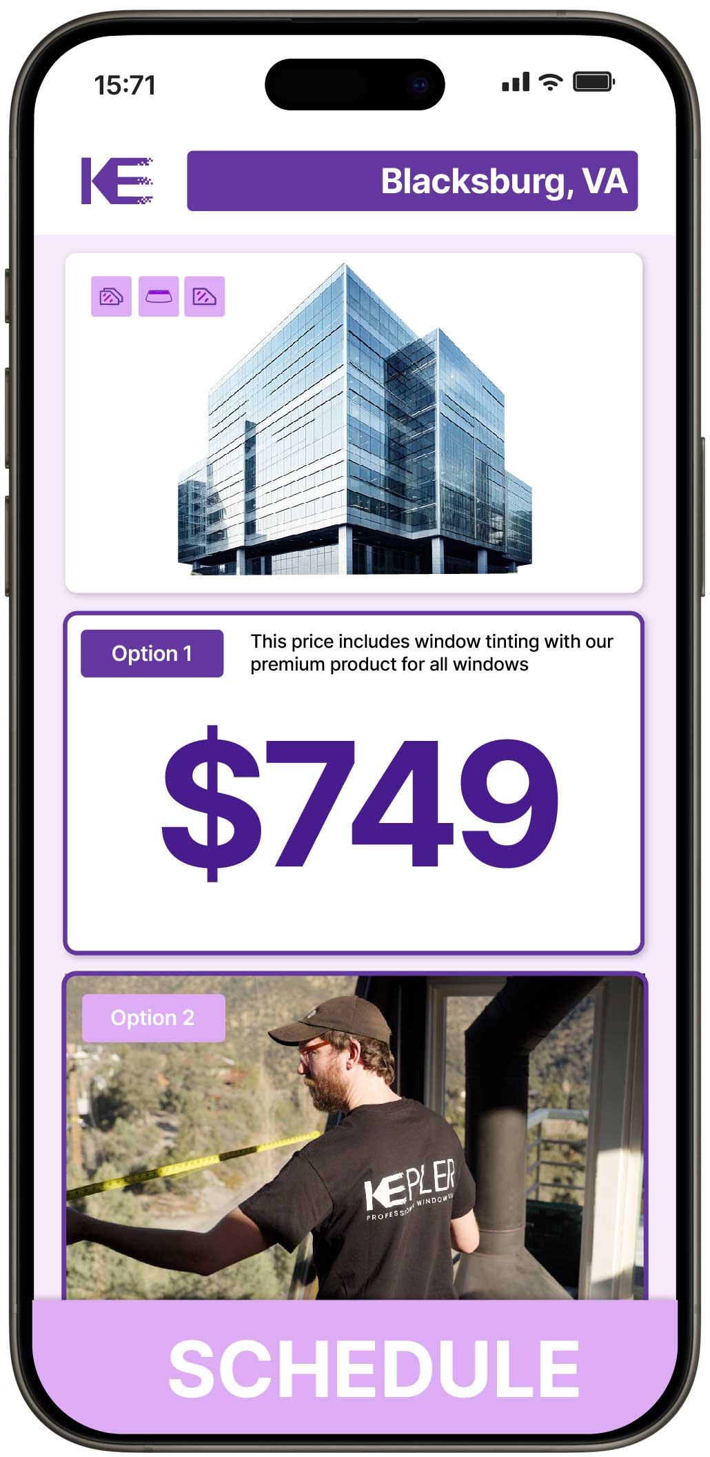 View Affordable Safety and Security Window Film Prices in Blacksburg, Virginia