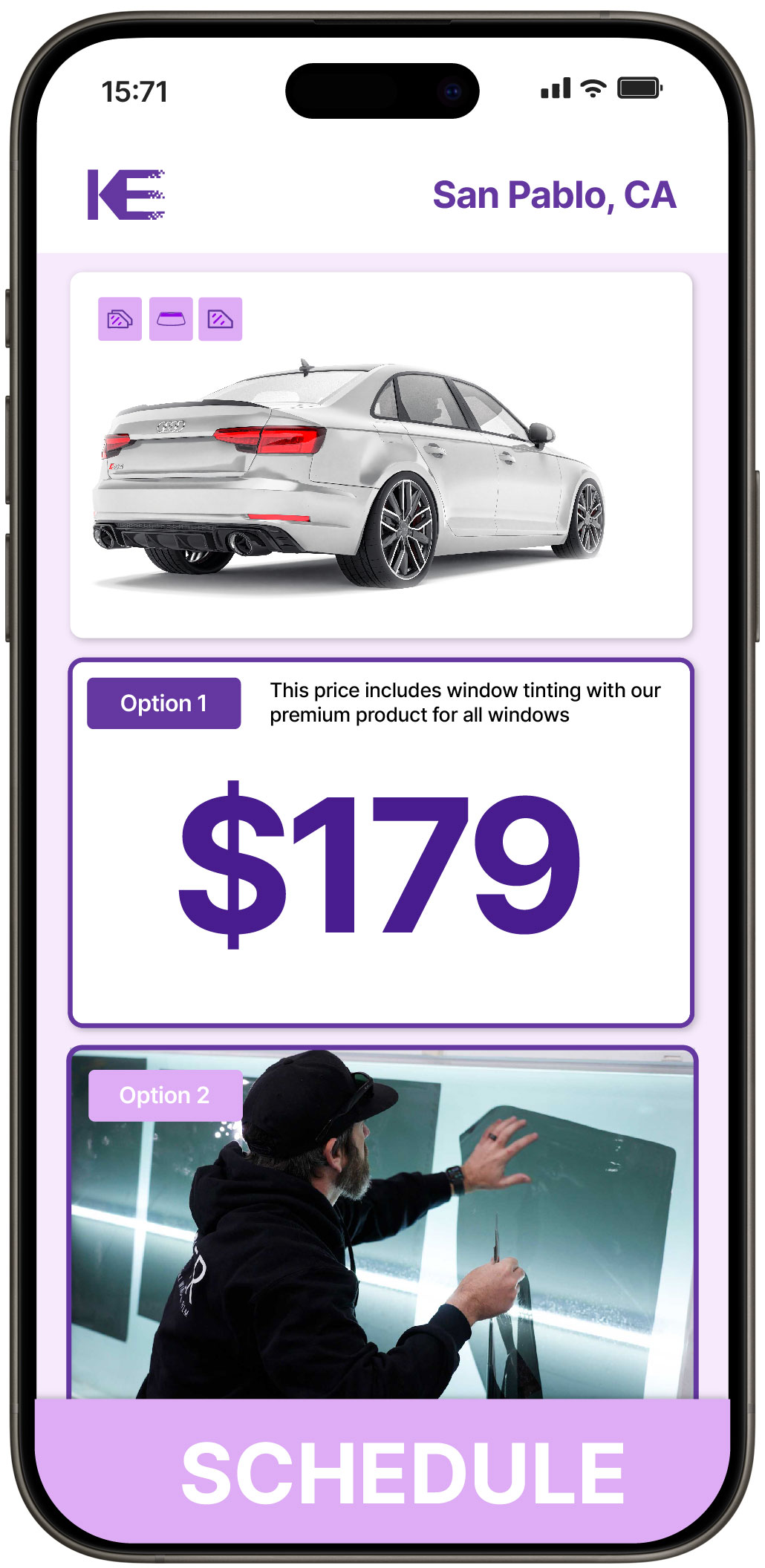 View Affordable Car Window Tinting Prices in San Pablo, California