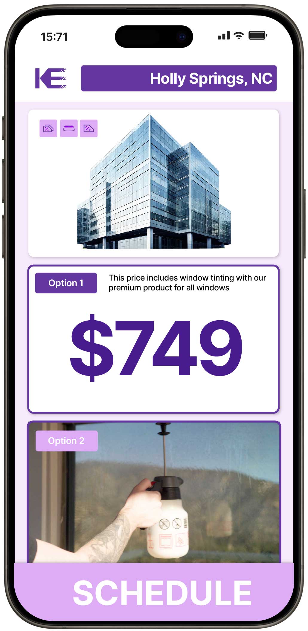 View Competitive Safety and Security Window Film Rates in Holly Springs, North Carolina