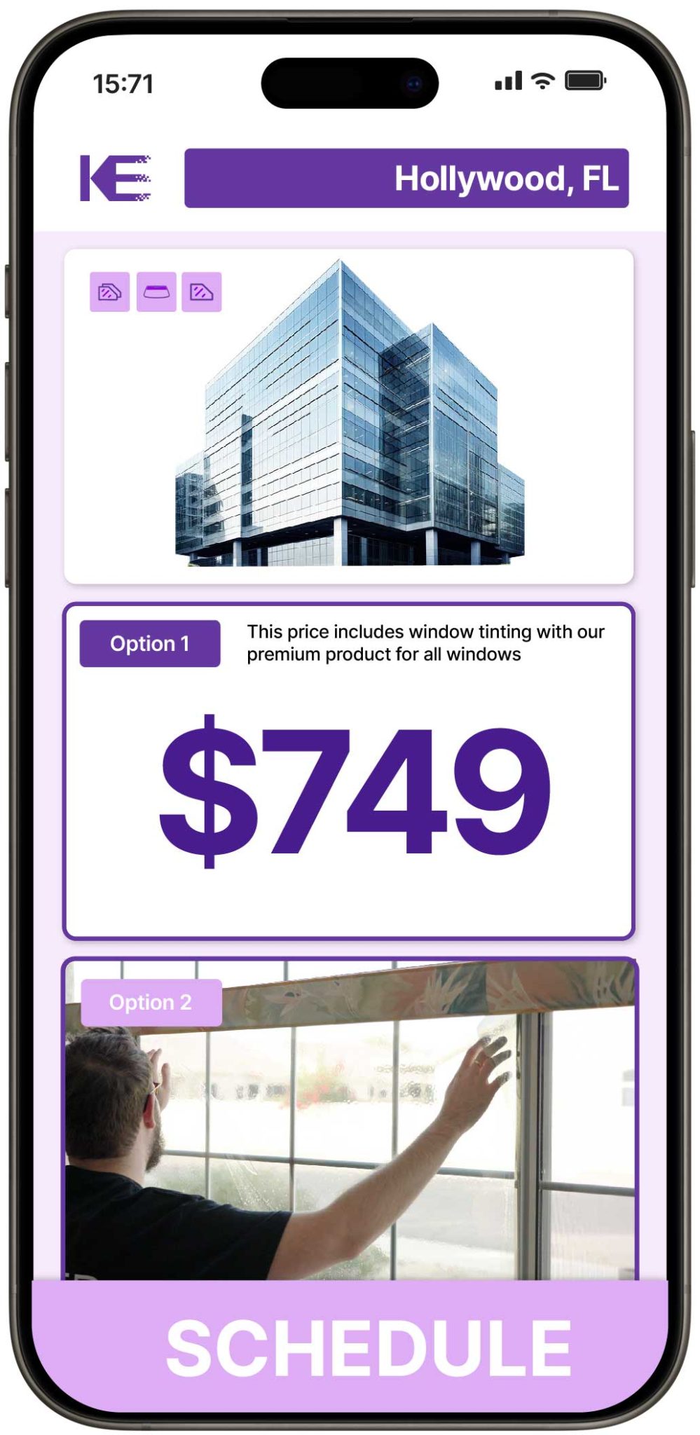 View Affordable Commercial Window Tinting Costs in Hollywood, Florida