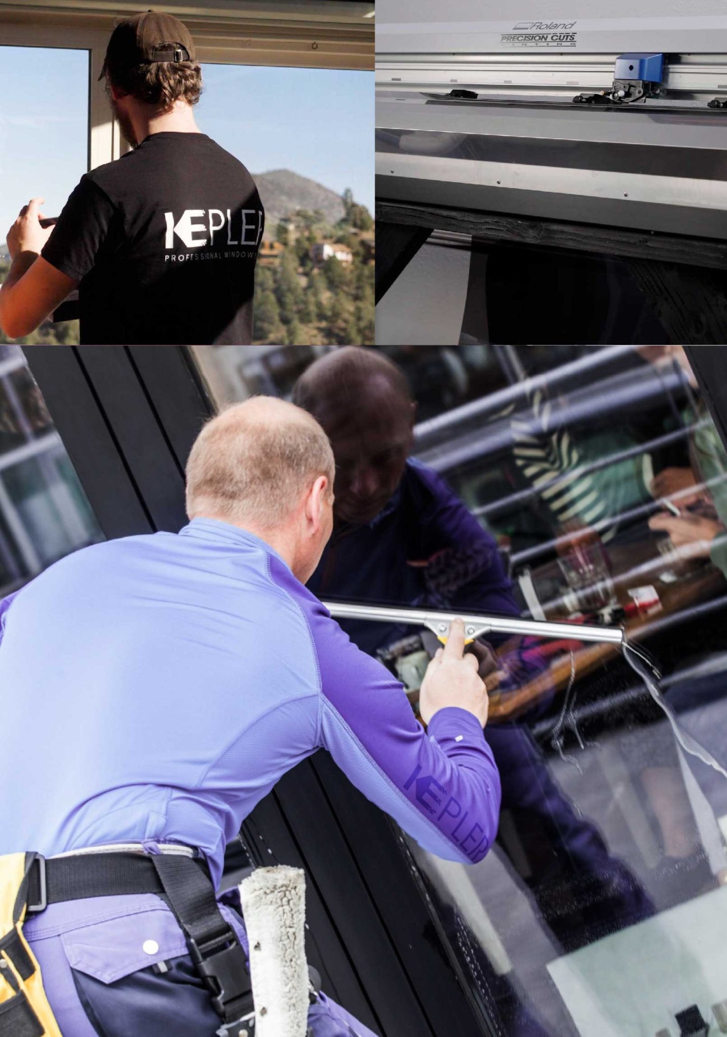 Kepler Expert Applying Anti-Graffiti Window Film to a North Brunswick Shop Front