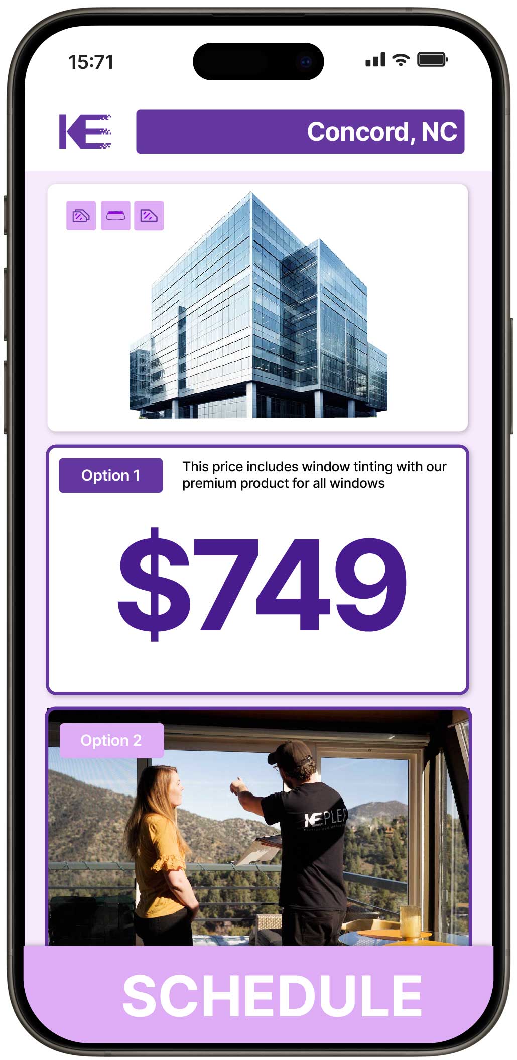 View Competitive Safety and Security Window Film Costs in Concord, North Carolina
