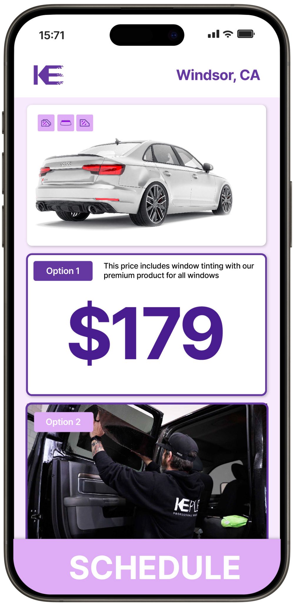 View Affordable Car Window Tinting Rates in Windsor, California