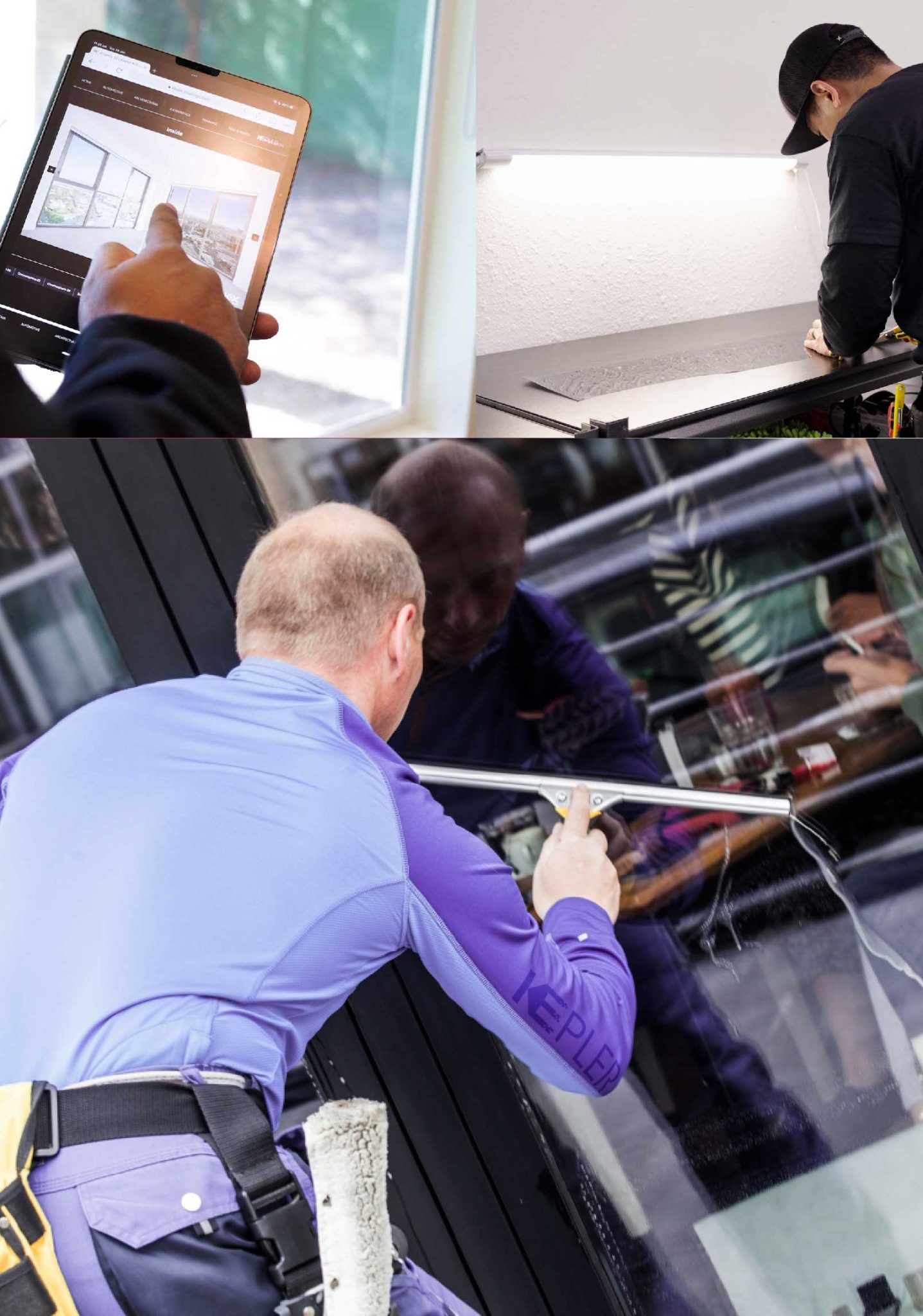Kepler Expert Applying Anti-Graffiti Window Film to a Ossining Shop Front