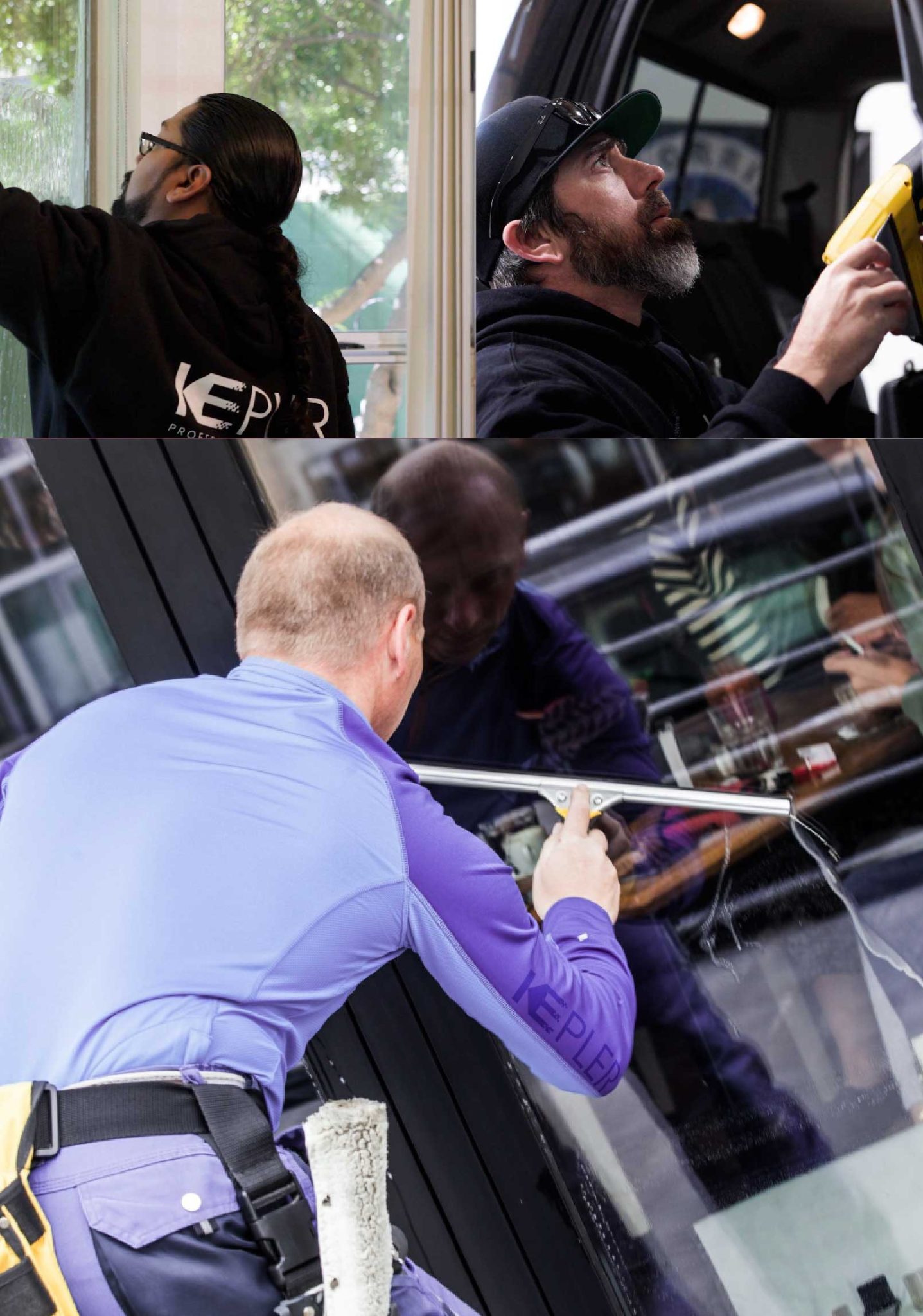 Kepler Expert Applying Anti-Graffiti Window Film to a New City Shop Front