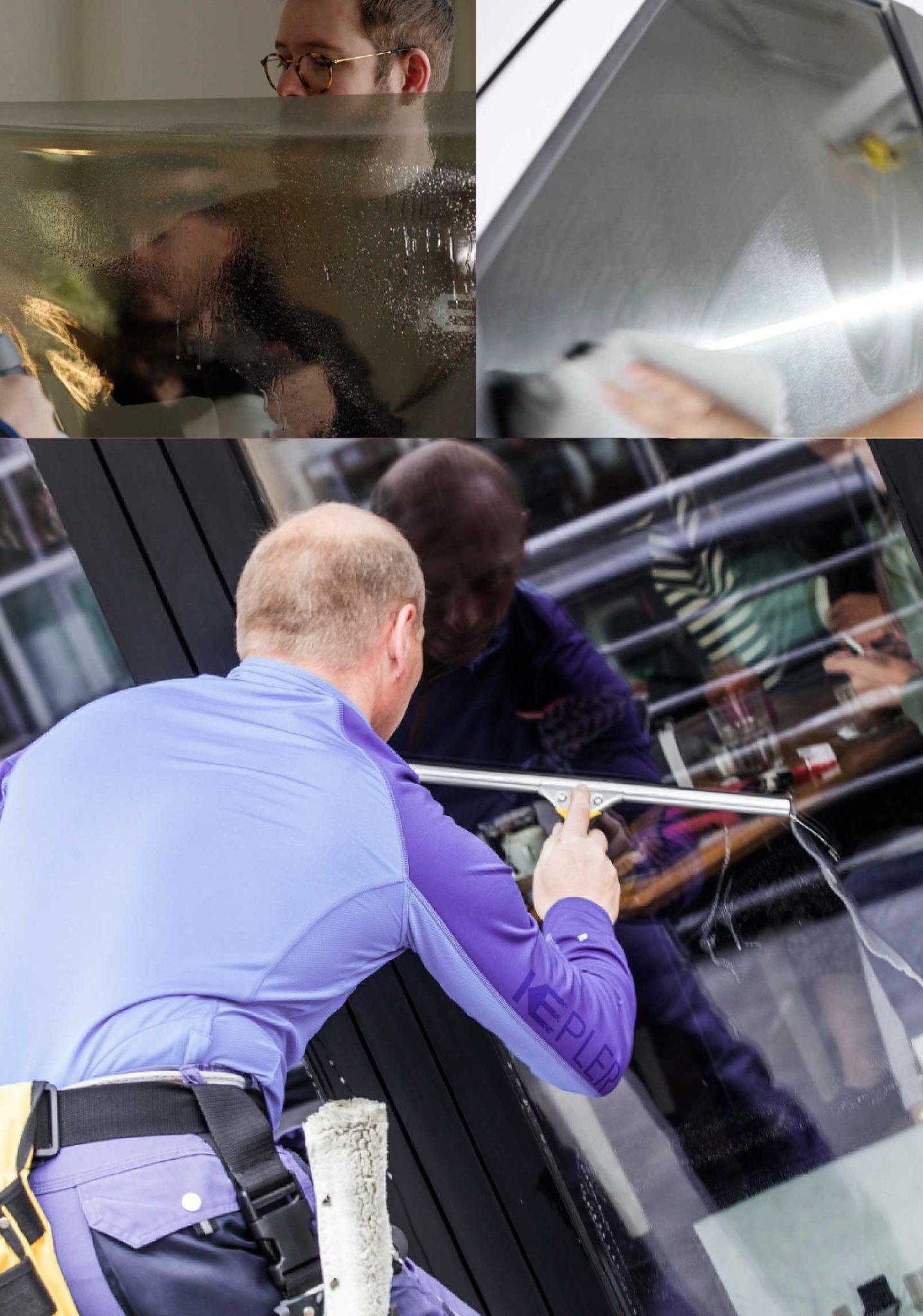 Kepler Skilled Applying Anti-Graffiti Window Film to a Floral Park Shop Front