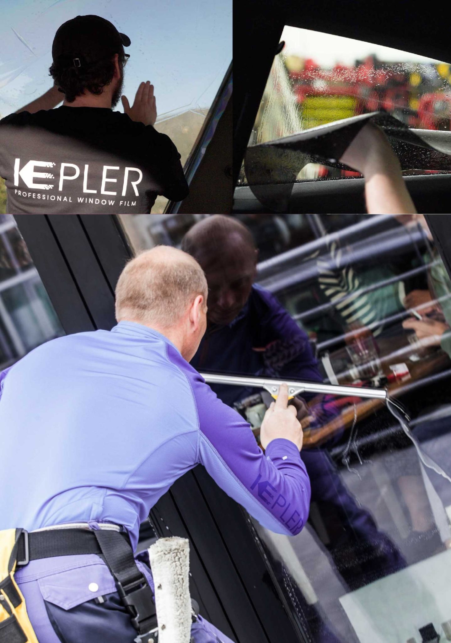Kepler Expert Applying Anti-Graffiti Window Film to a Bayside Shop Front