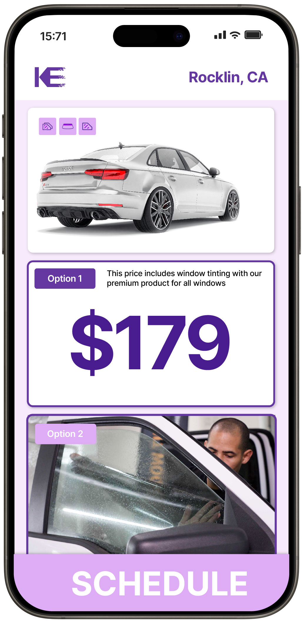 View Affordable Car Window Tinting Prices in Rocklin, California