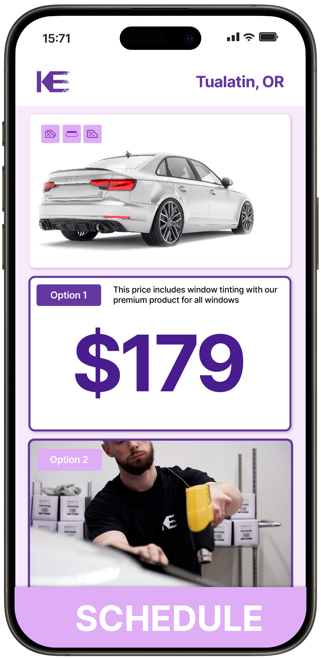 View Reasonable Car Window Tinting Prices in Tualatin, Oregon
