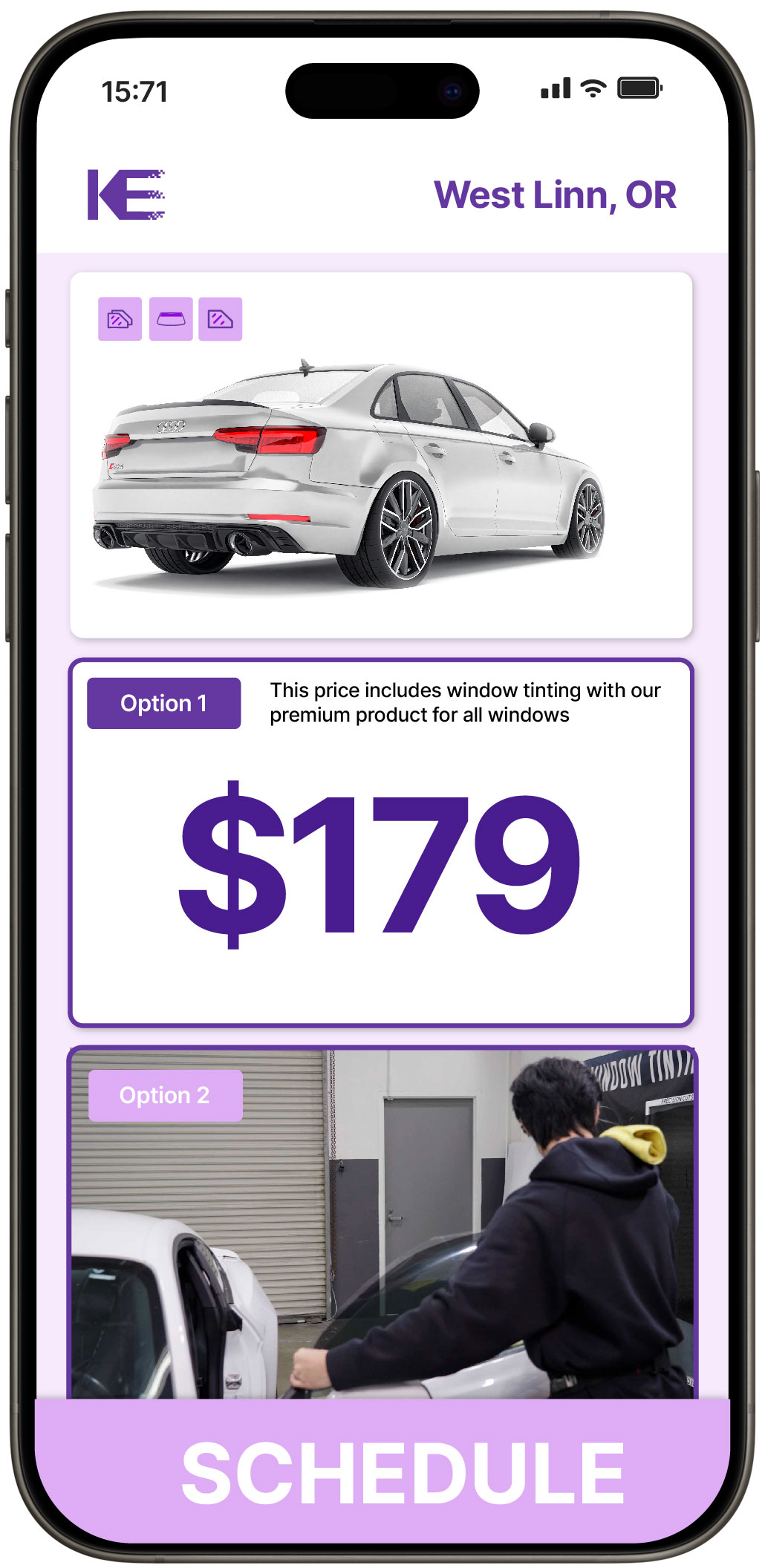 View Affordable Car Window Tinting Prices in West Linn, Oregon