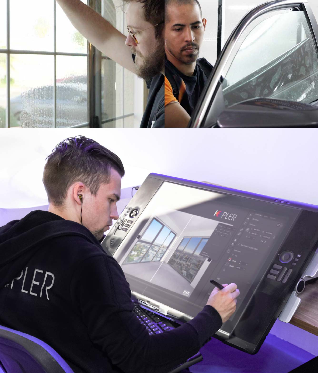 Kepler Specialist Performing Commercial Window Tinting in Auburn Auburn