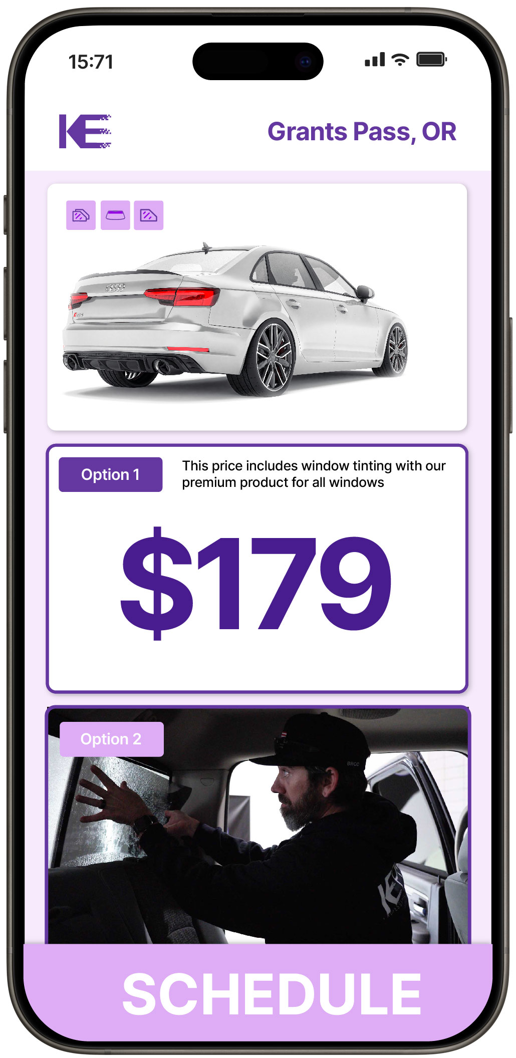 View Affordable Car Window Tinting Prices in Grants Pass, Oregon