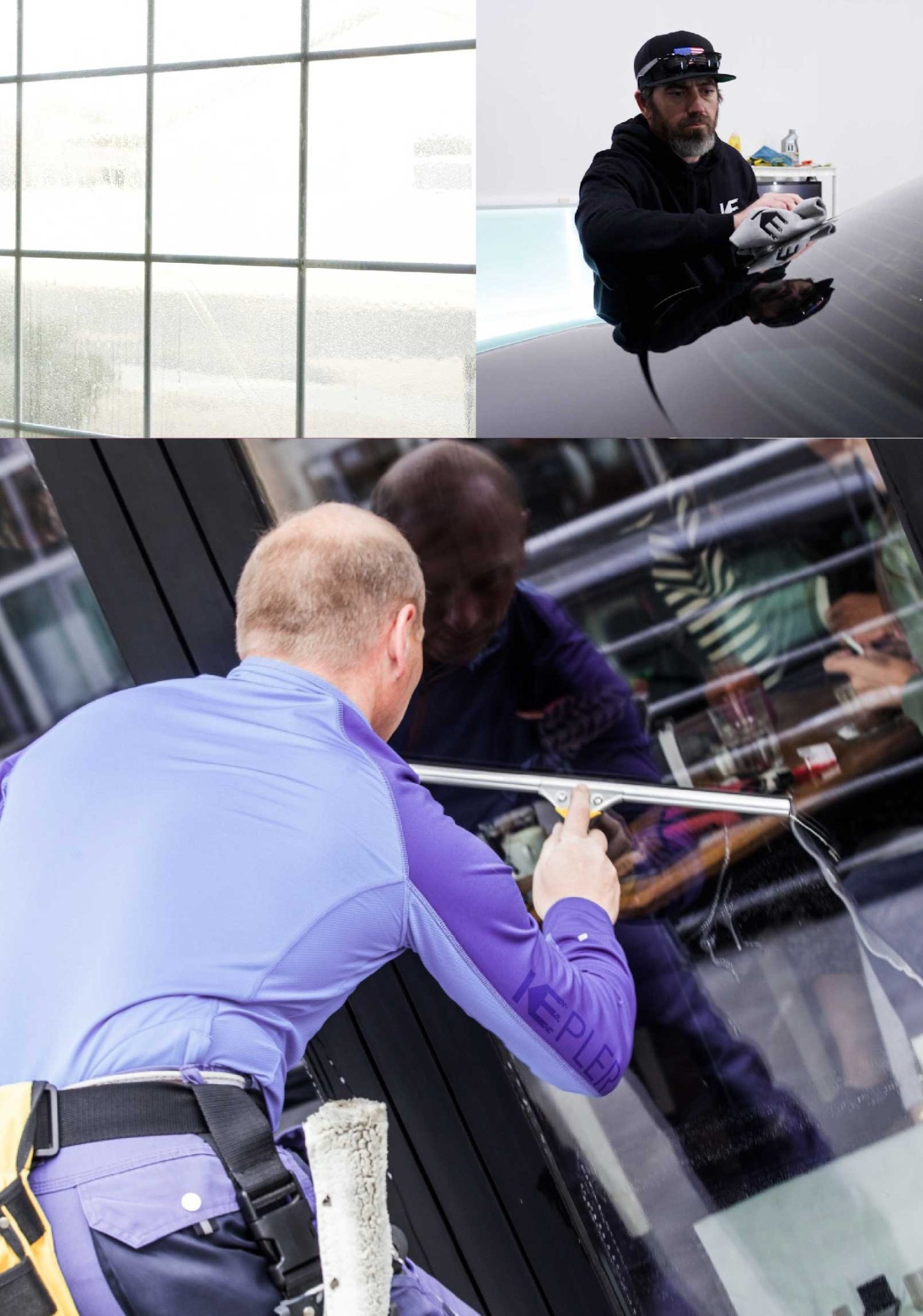 Kepler Professional Applying Anti-Graffiti Window Film to a Kings Park Shop Front