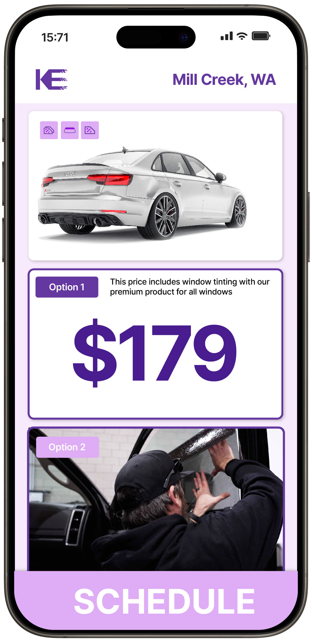 View Competitive Car Window Tinting Prices in Mill Creek, Washington