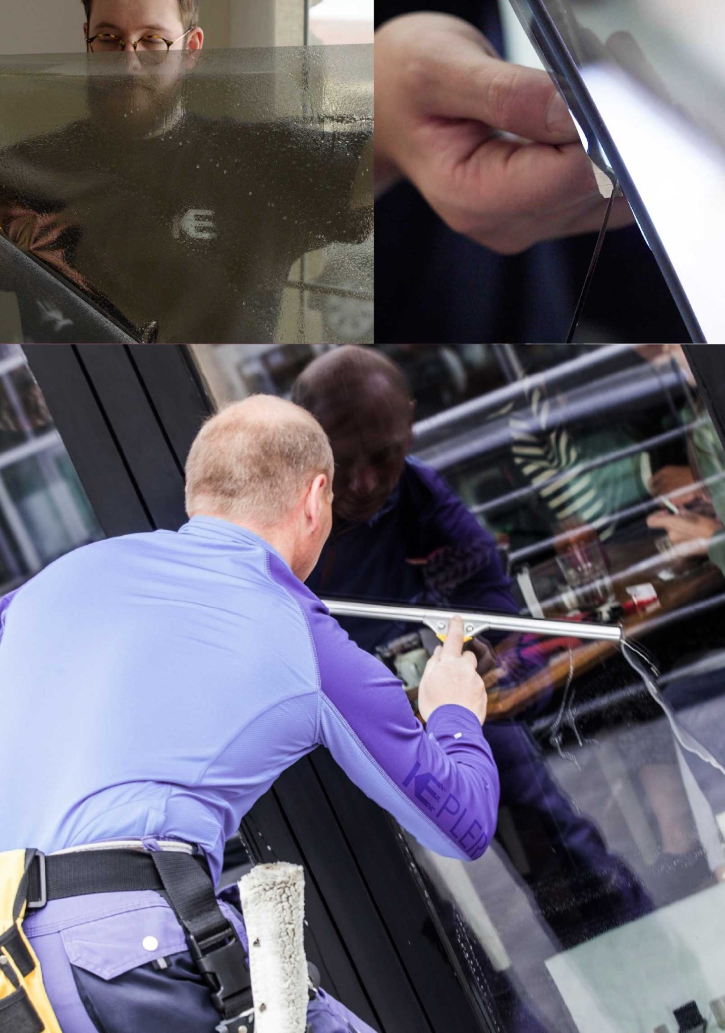 Kepler Professional Applying Anti-Graffiti Window Film to a Billings Shop Front