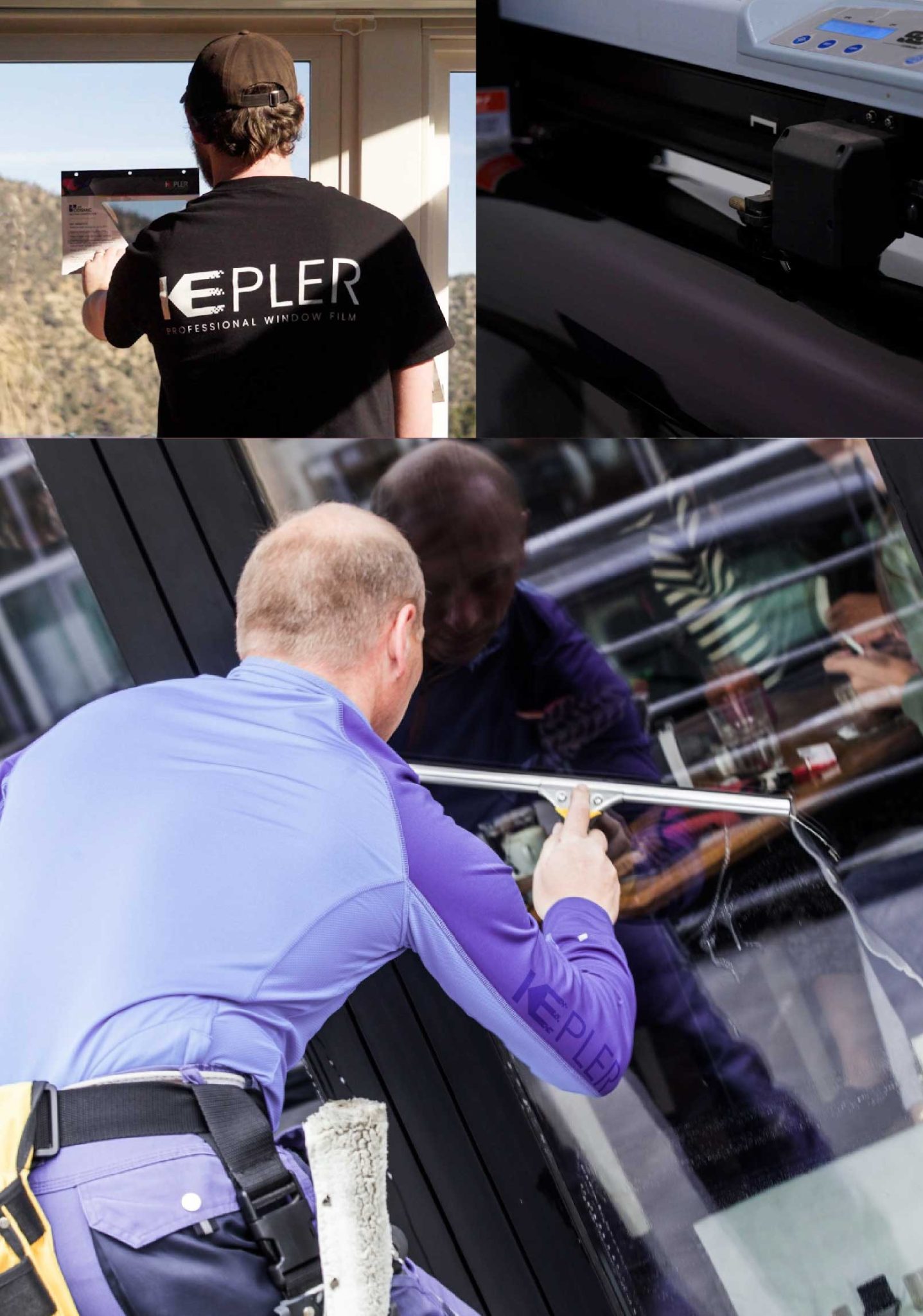 Kepler Professional Applying Anti-Graffiti Window Film to a Stormville Shop Front