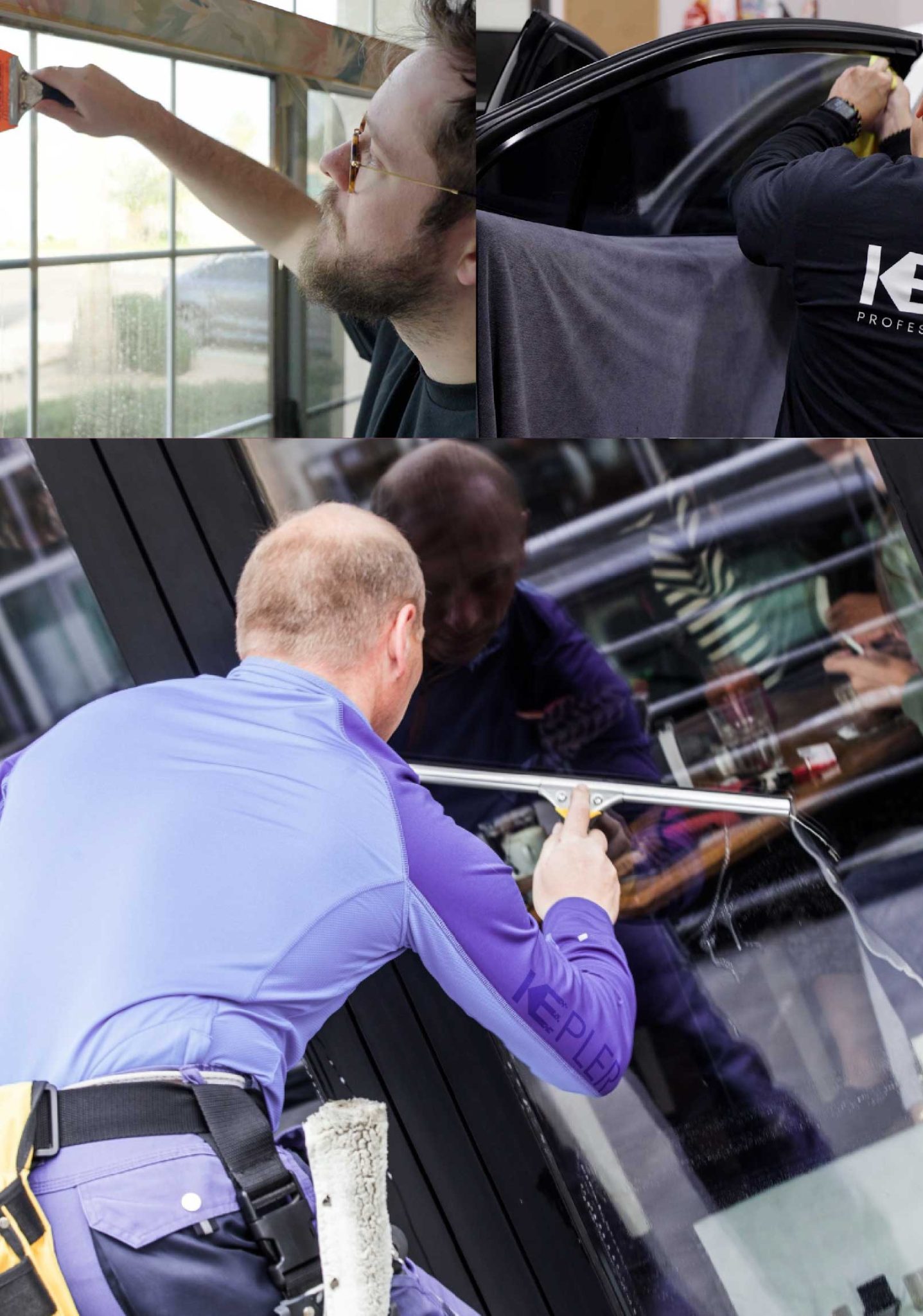 Kepler Expert Applying Anti-Graffiti Window Film to a Glen Wild Shop Front