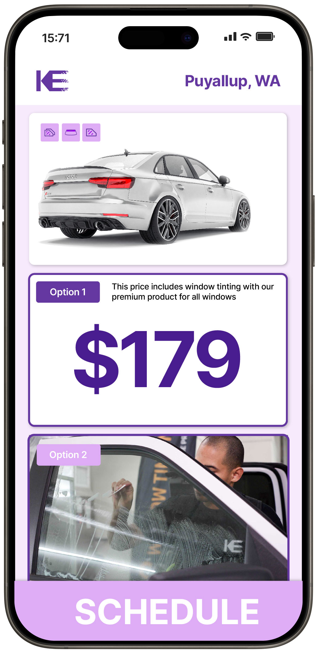 View Affordable Car Window Tinting Prices in Puyallup, Washington
