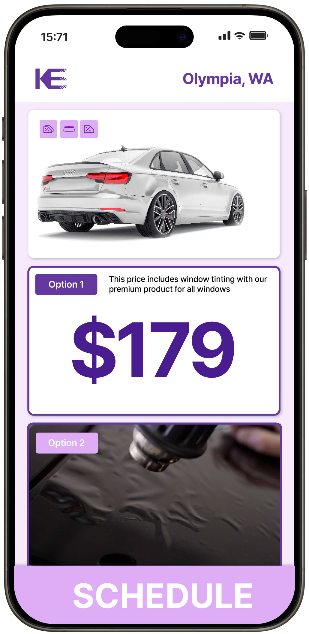 View Competitive Car Window Tinting Prices in Olympia, Washington
