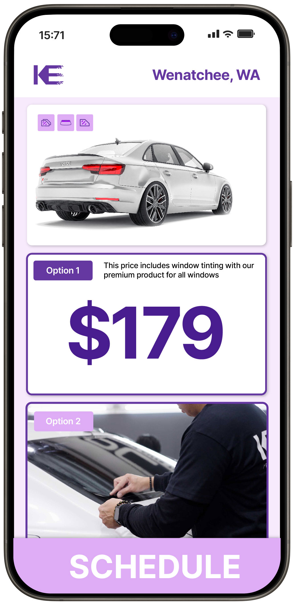 View Competitive Car Window Tinting Prices in Wenatchee, Washington