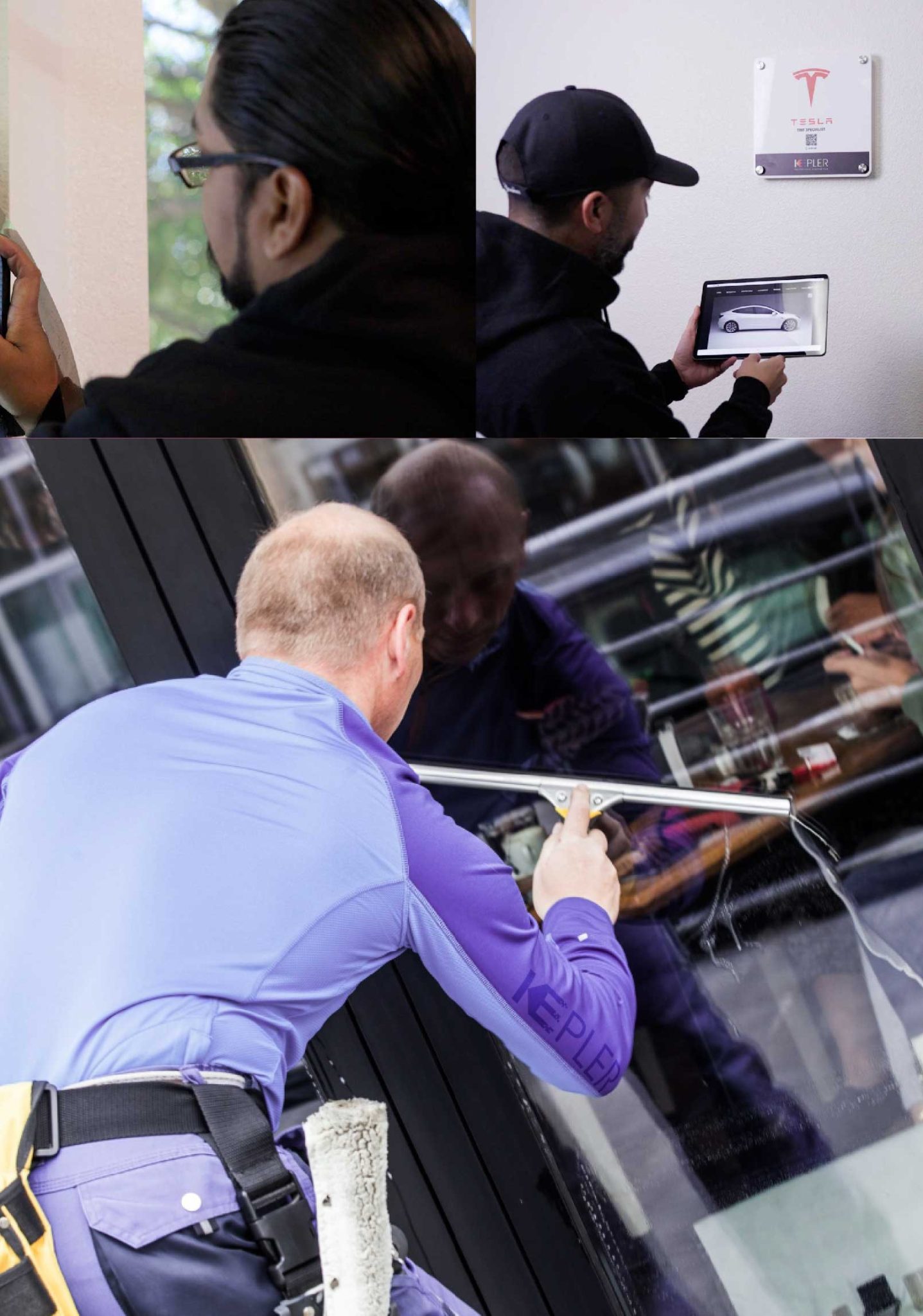 Kepler Expert Applying Anti-Graffiti Window Film to a North Chili Shop Front