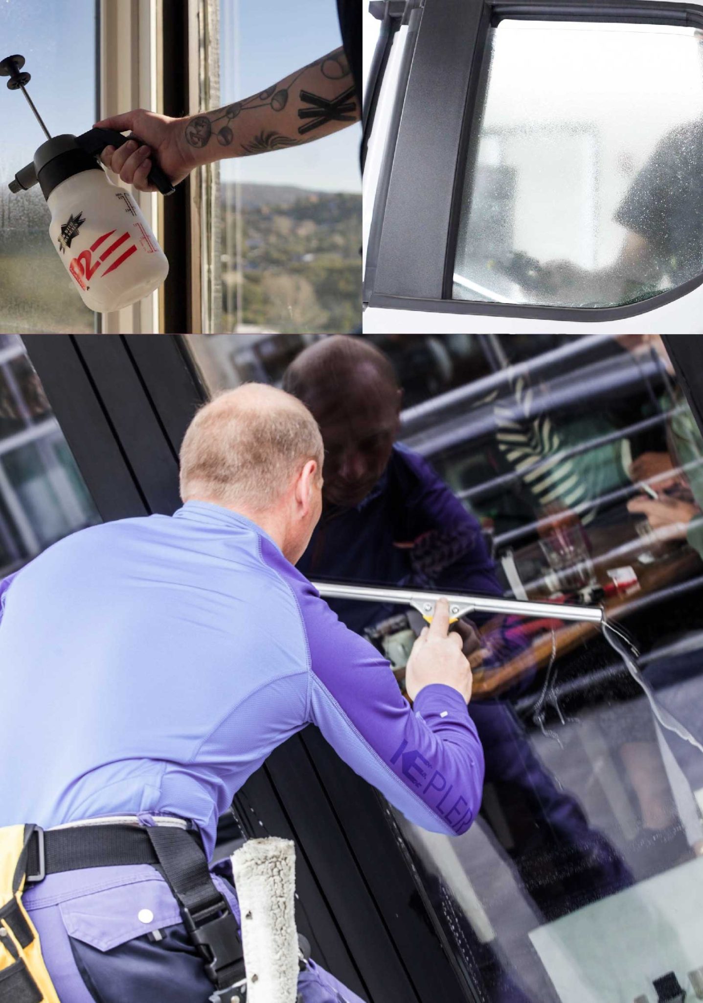 Kepler Expert Applying Anti-Graffiti Window Film to a West Henrietta Shop Front
