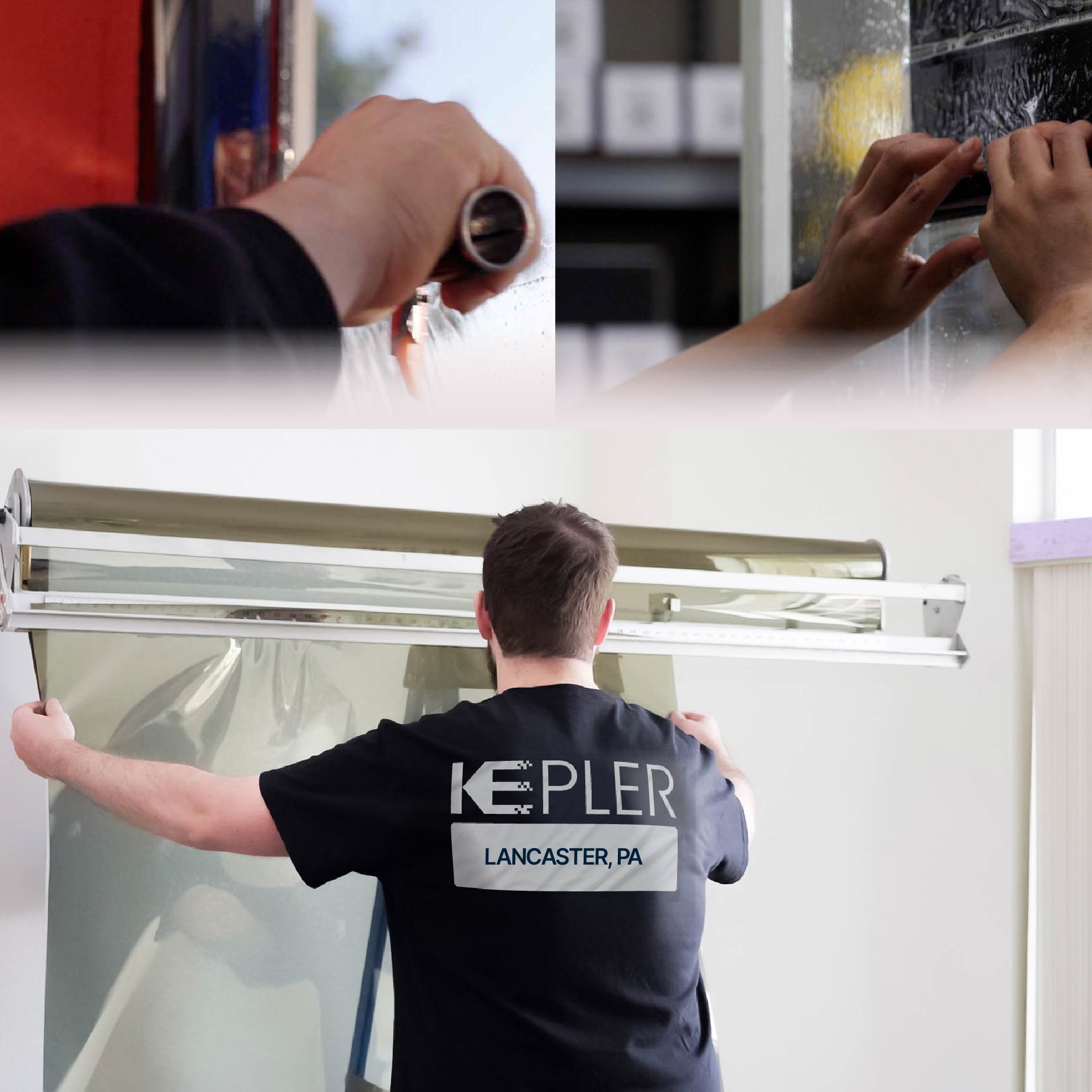 Kepler Specialist Installing Anti-Graffiti Film in Lancaster, Pennsylvania
