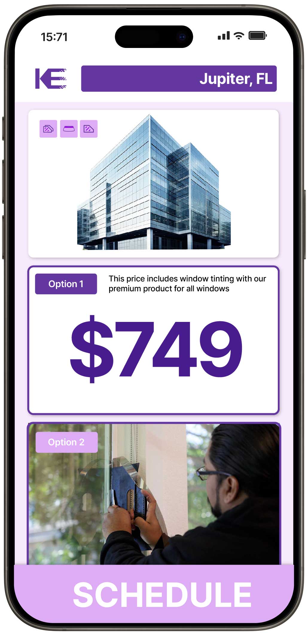 View Competitive Safety and Security Window Film Prices in Jupiter, Florida