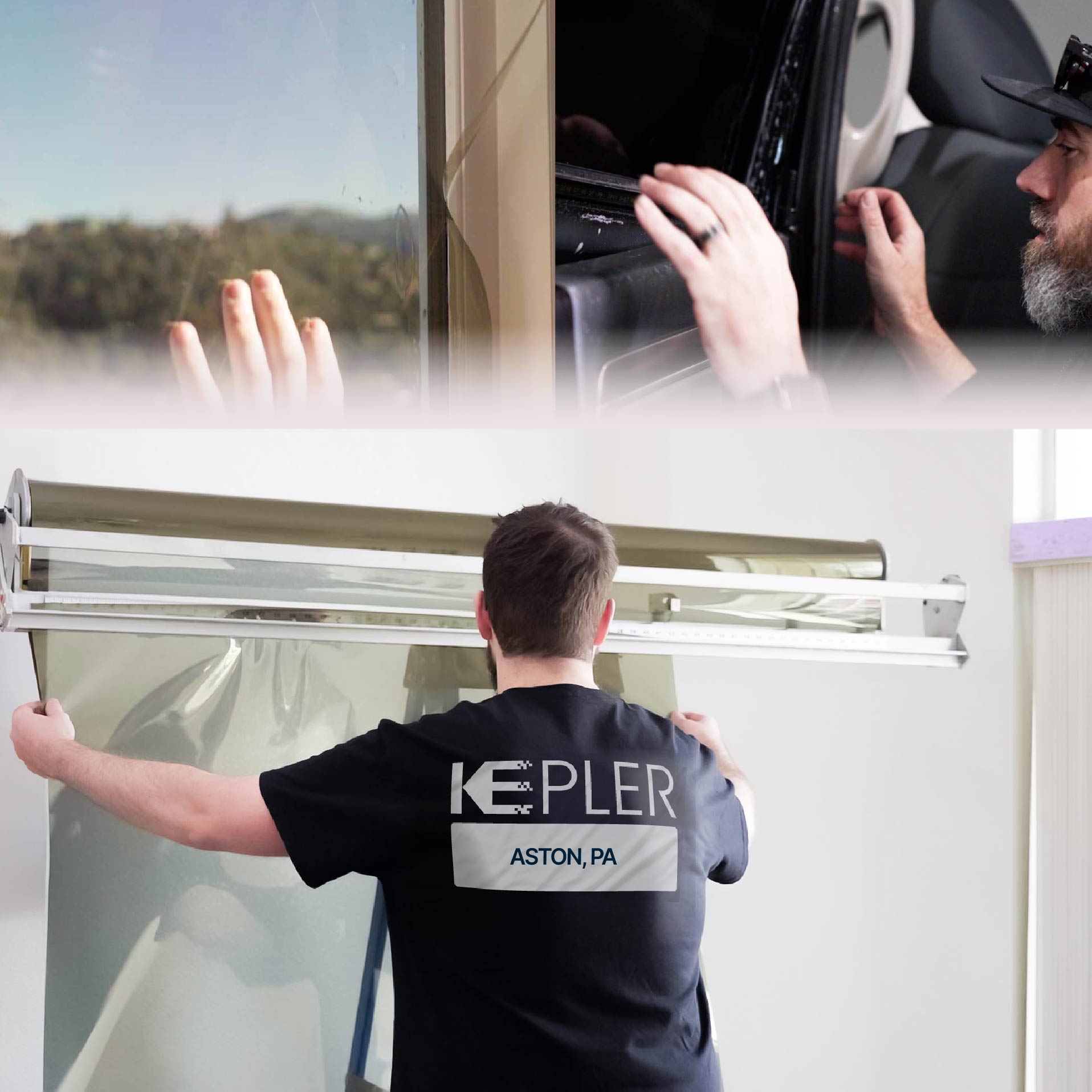 Kepler Specialist Installing Anti-Graffiti Film in Aston, Pennsylvania
