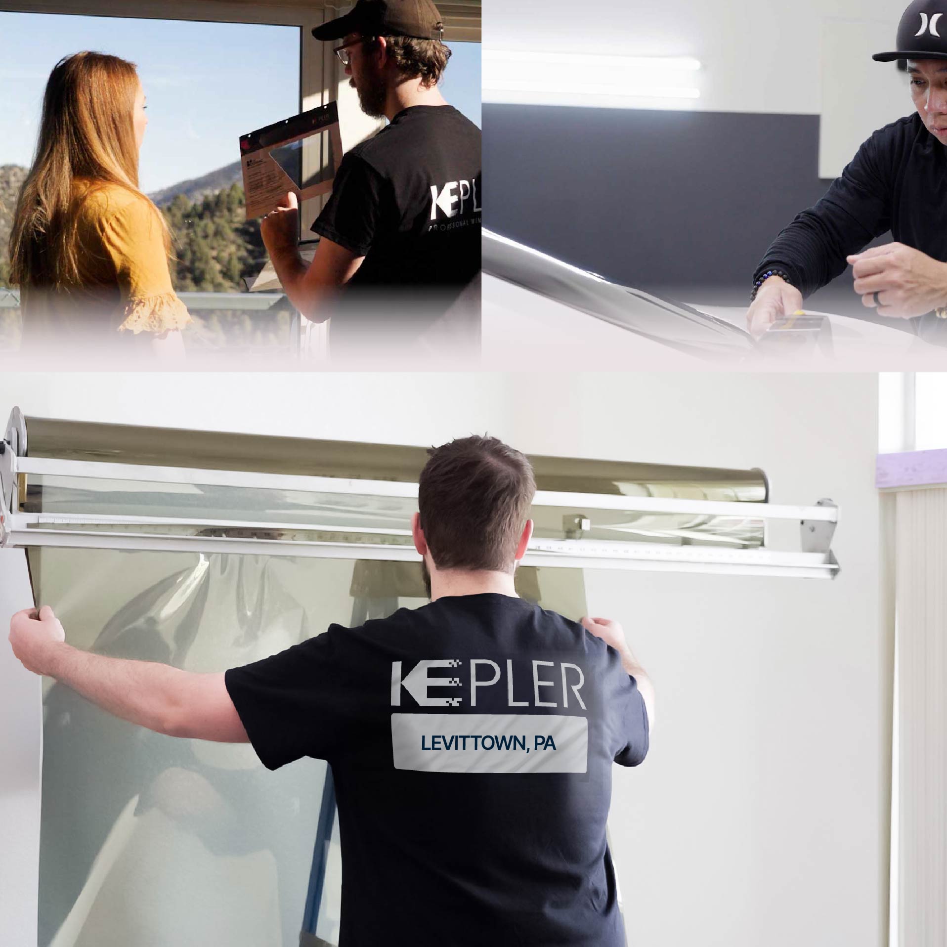 Kepler Specialist Installing Anti-Graffiti Film in Levittown, Pennsylvania