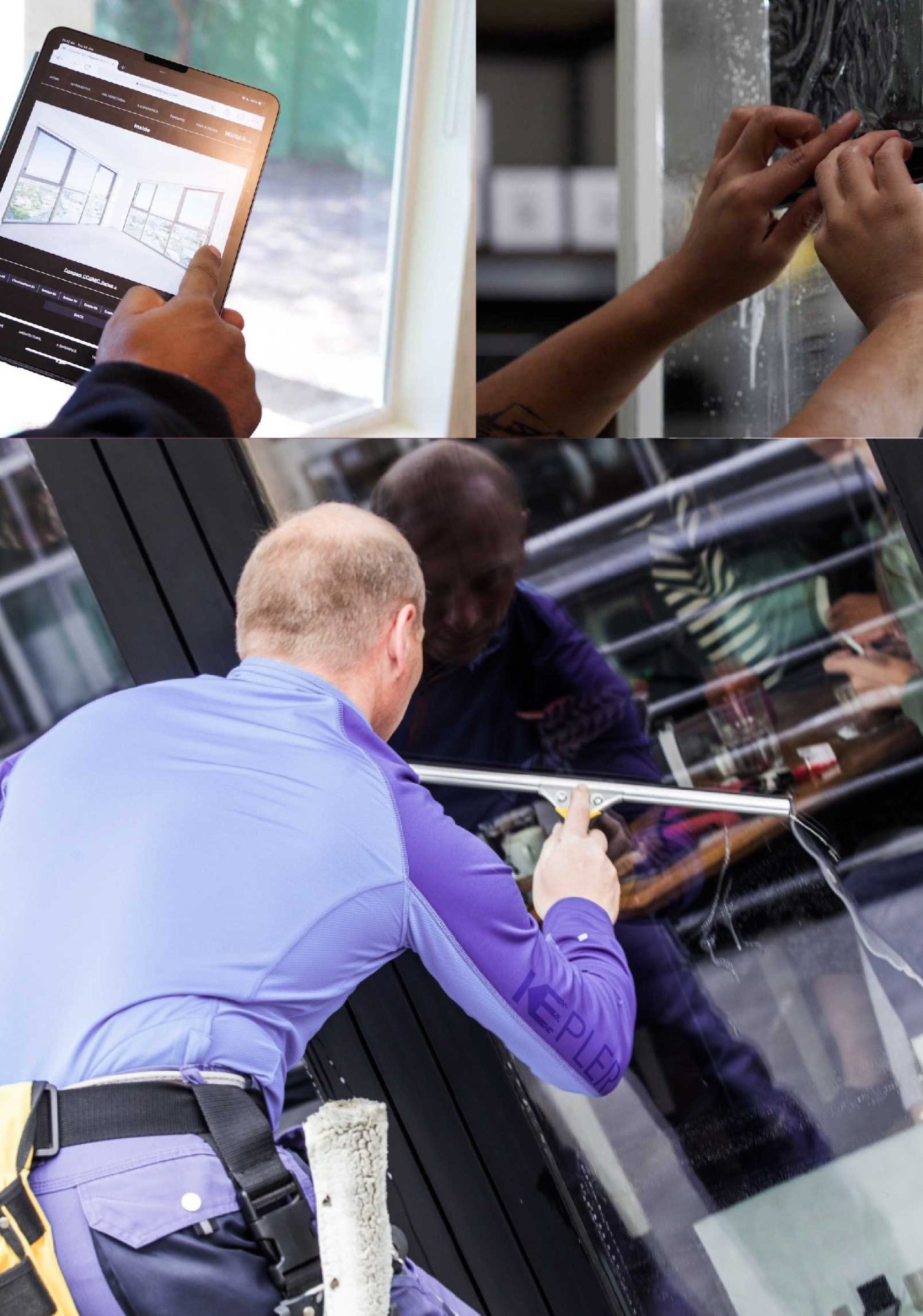 Kepler Skilled Applying Anti-Graffiti Window Film to a Reading Shop Front