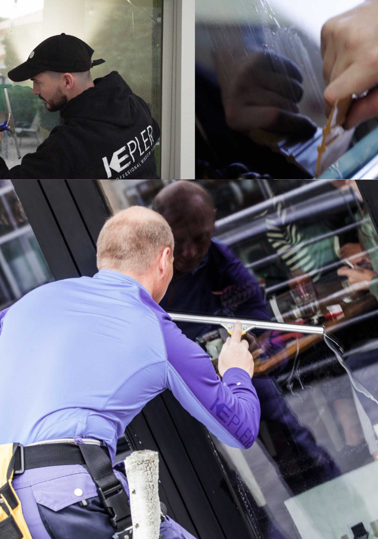 Kepler Professional Applying Anti-Graffiti Window Film to a Laurel Shop Front