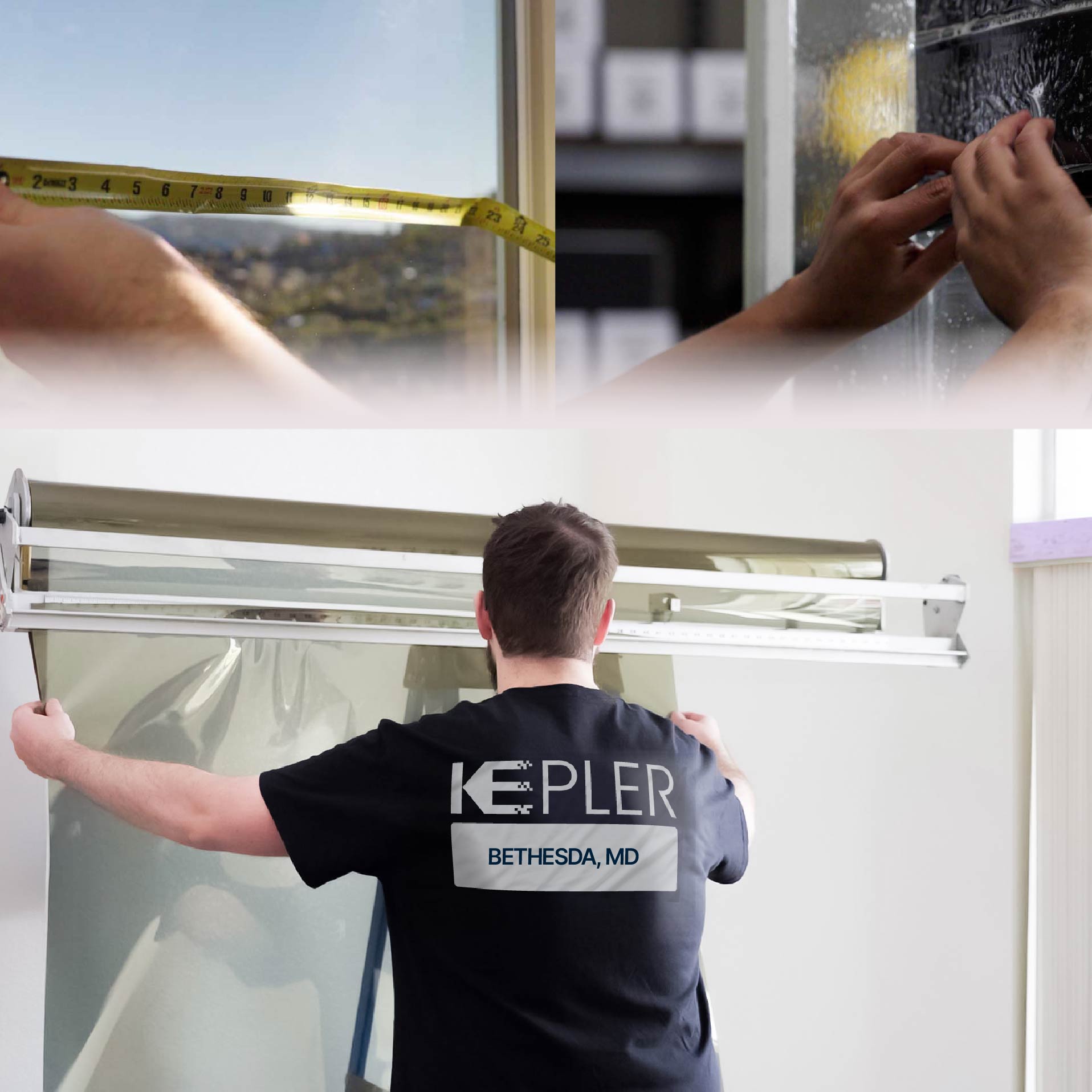 Kepler Specialist Installing Anti-Graffiti Film in Bethesda, Maryland