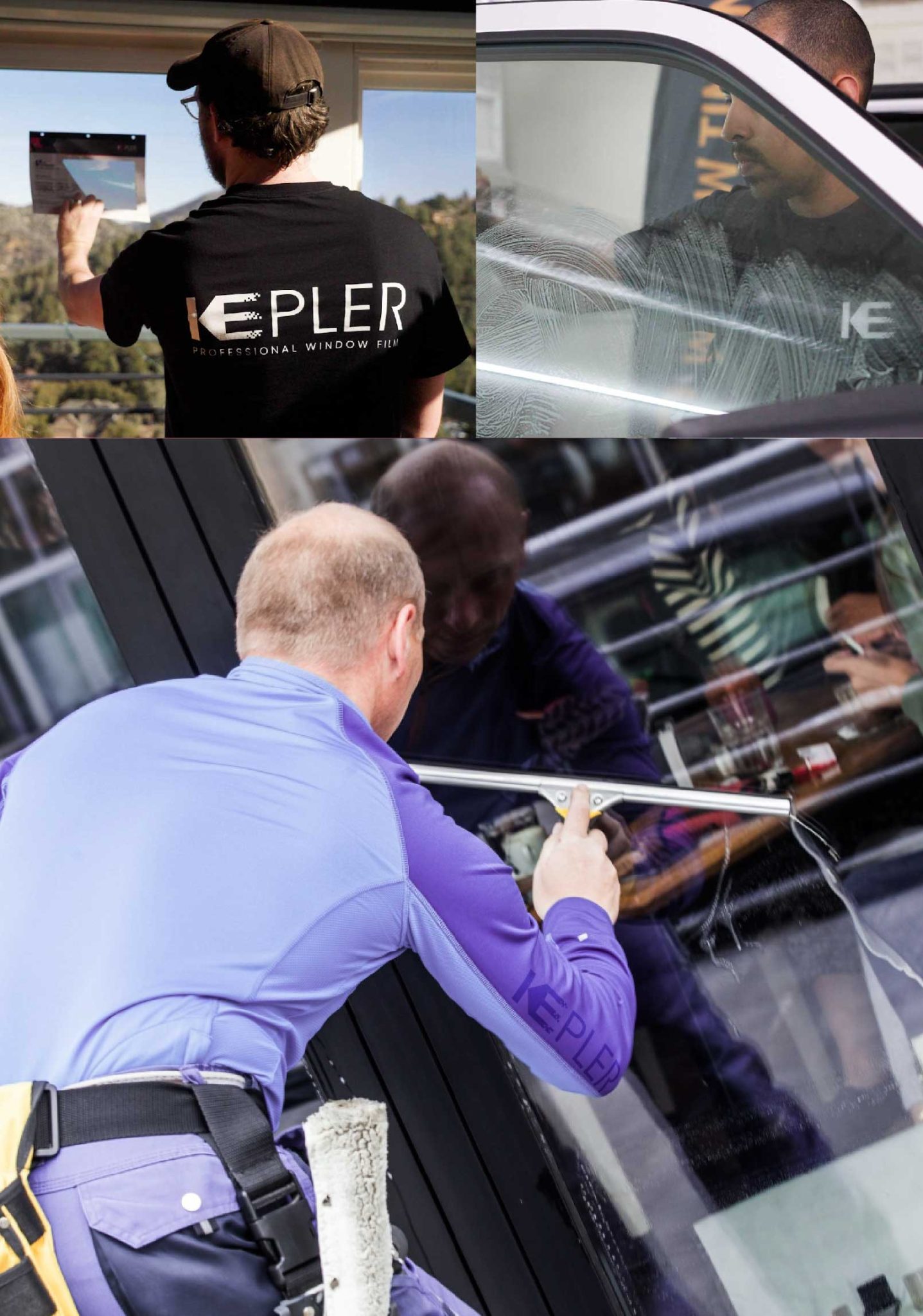 Kepler Professional Applying Anti-Graffiti Window Film to a Silver Spring Shop Front