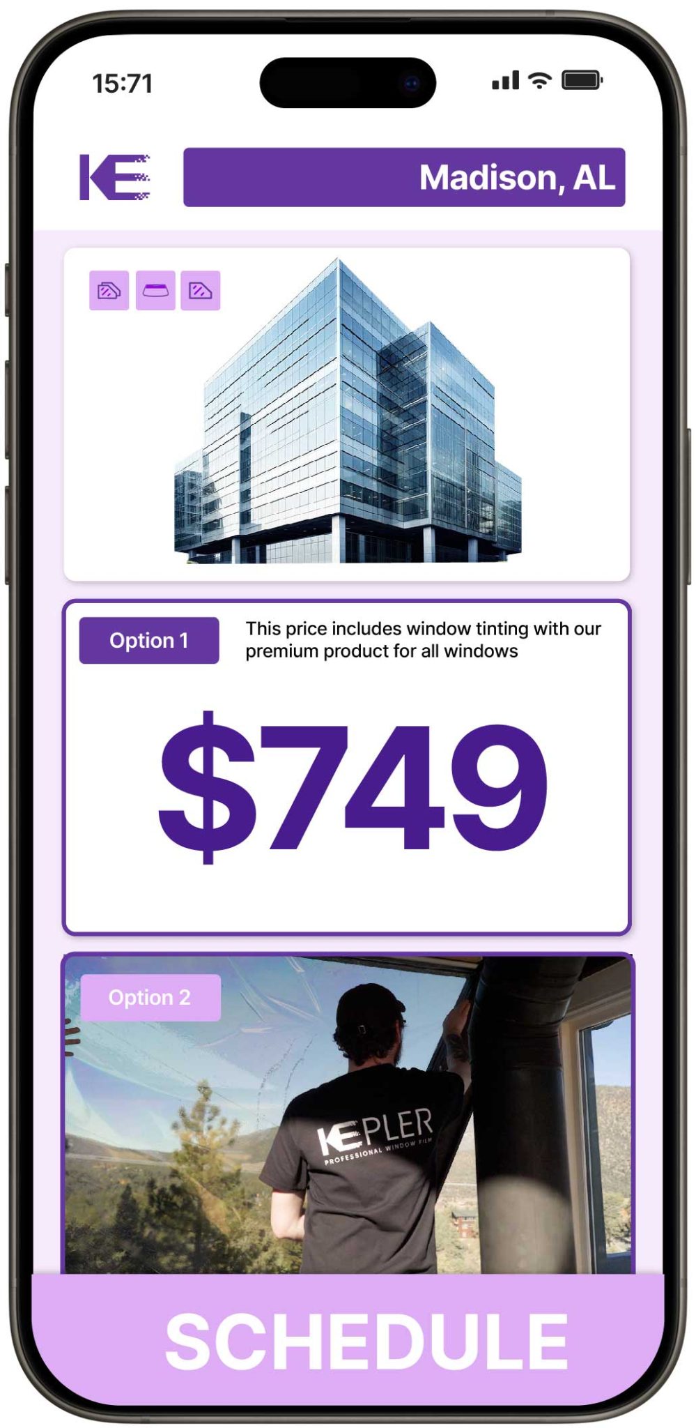 View Competitive Safety and Security Window Film Costs in Madison, Alabama