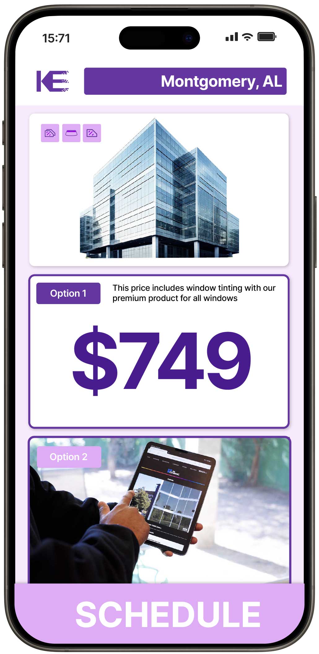 View Competitive Safety and Security Window Film Costs in Montgomery, Alabama