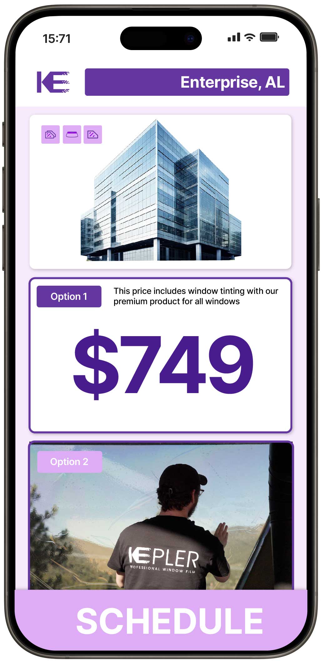 View Competitive Safety and Security Window Film Prices in Enterprise, Alabama