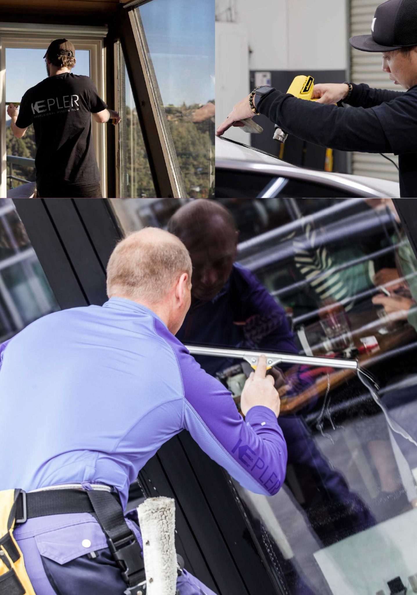 Kepler Expert Applying Anti-Graffiti Window Film to a Cumberland Shop Front