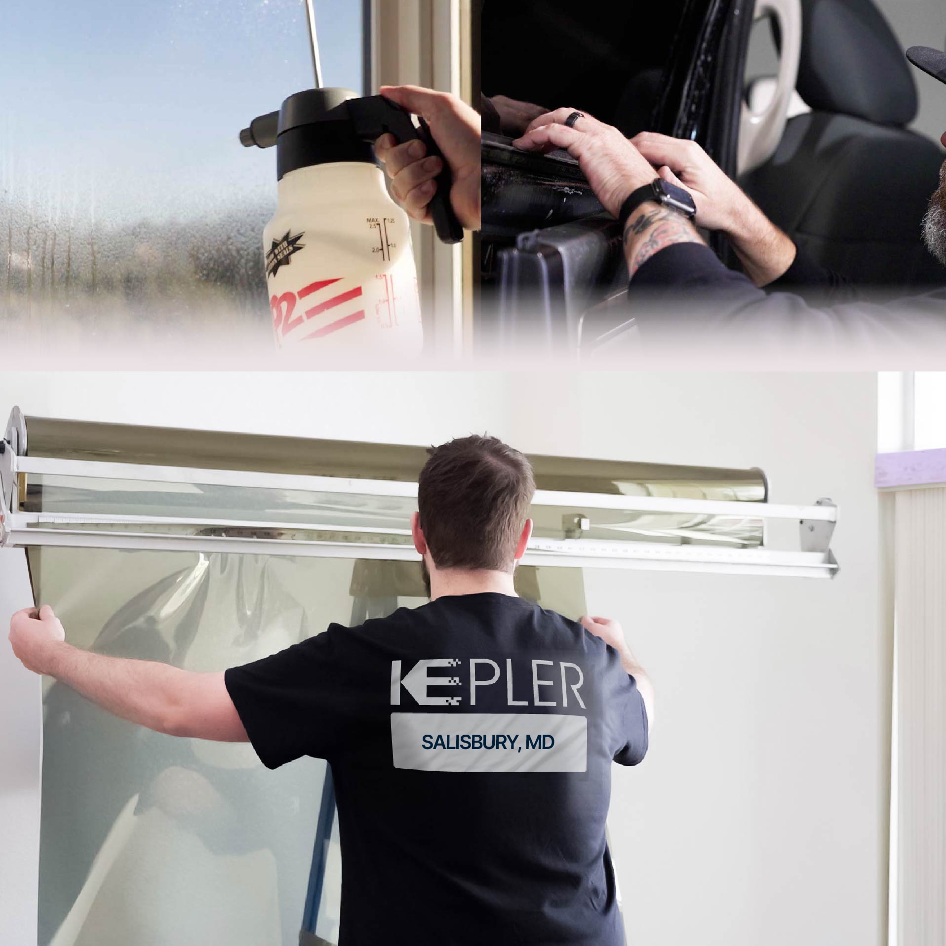 Kepler Specialist Installing Anti-Graffiti Film in Salisbury, Maryland
