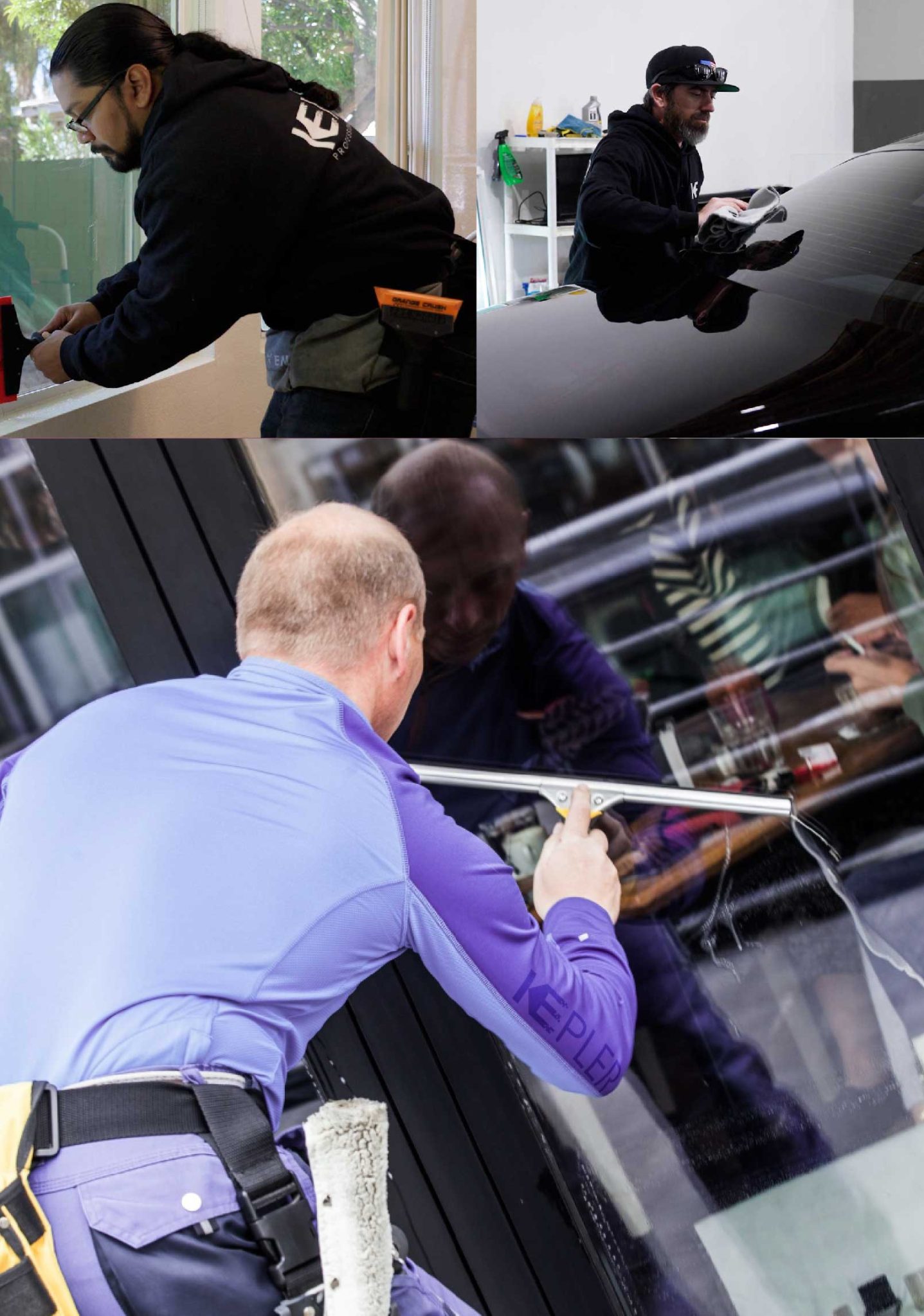 Kepler Expert Applying Anti-Graffiti Window Film to a Annandale Shop Front