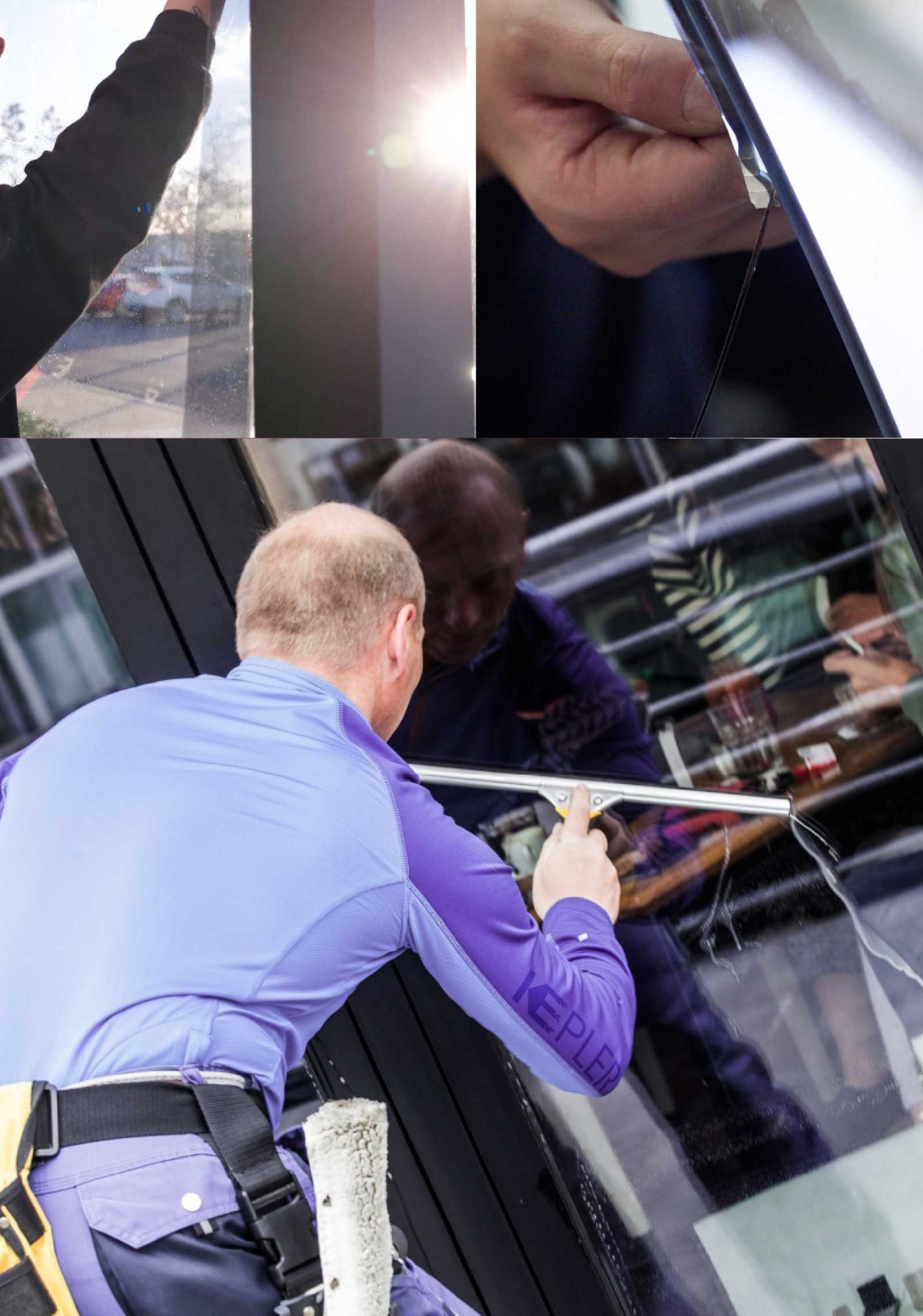 Kepler Expert Applying Anti-Graffiti Window Film to a Fairfax Shop Front