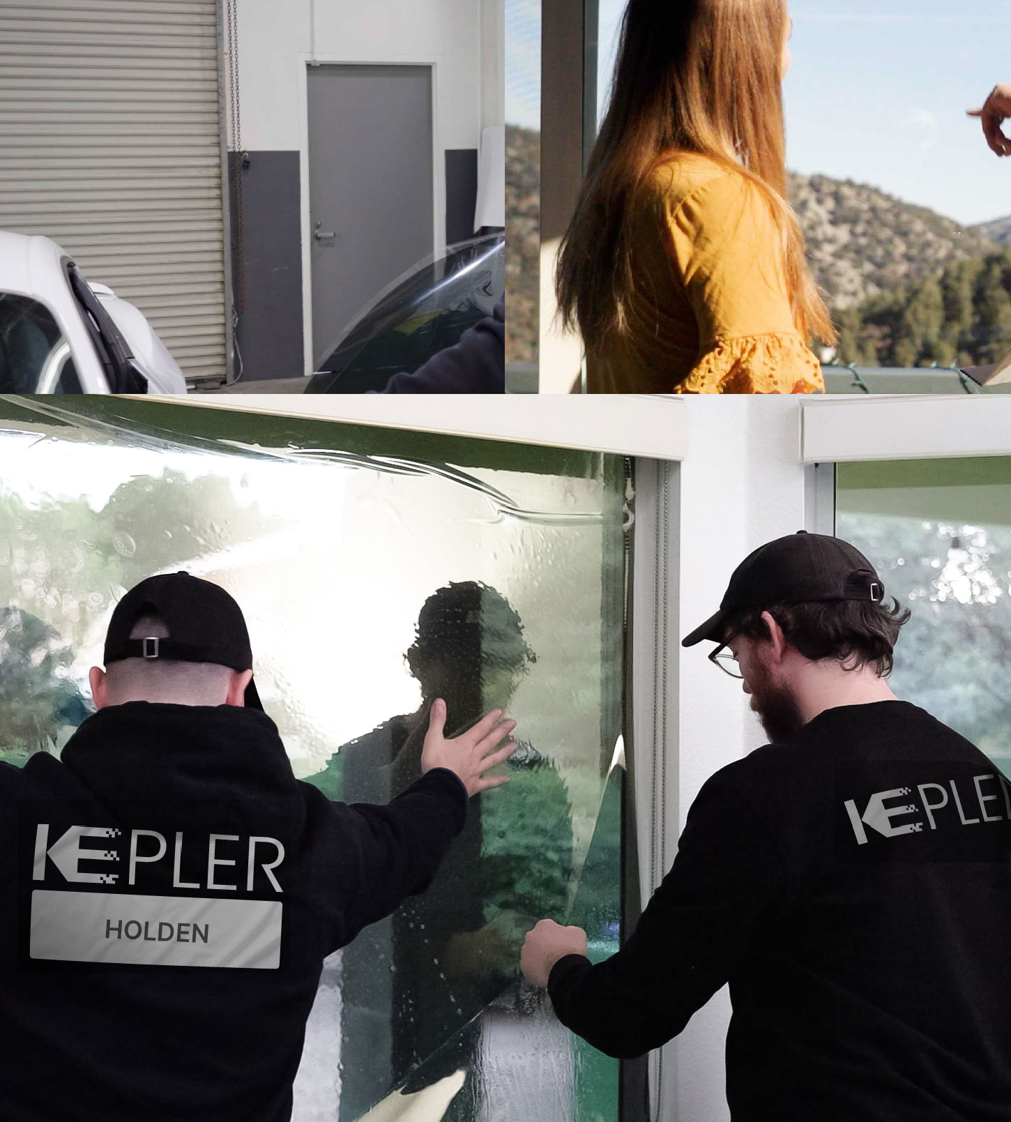 Expert Technician Fitting Advanced Window Tint to Home in Holden