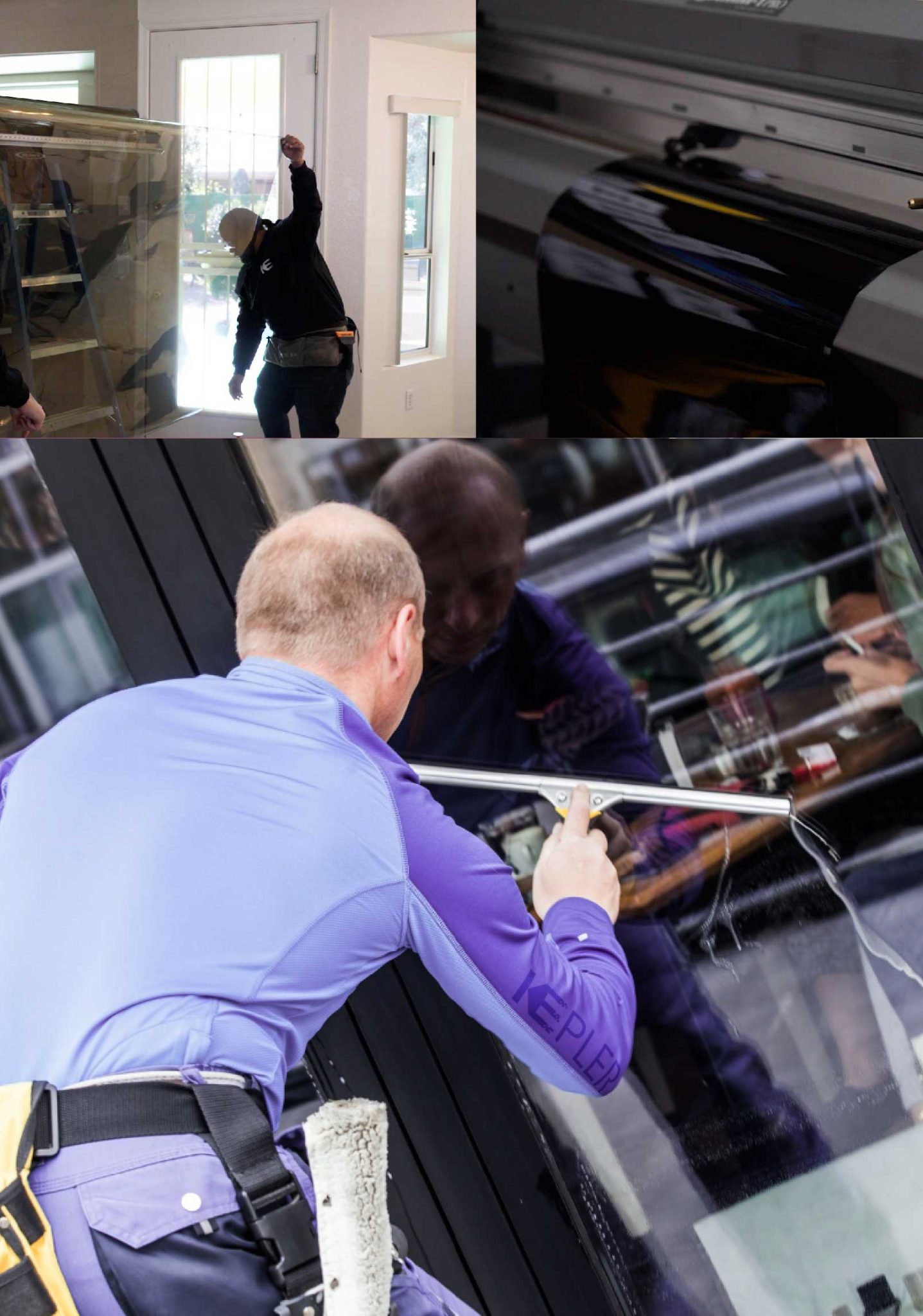 Kepler Expert Applying Anti-Graffiti Window Film to a Sod Shop Front