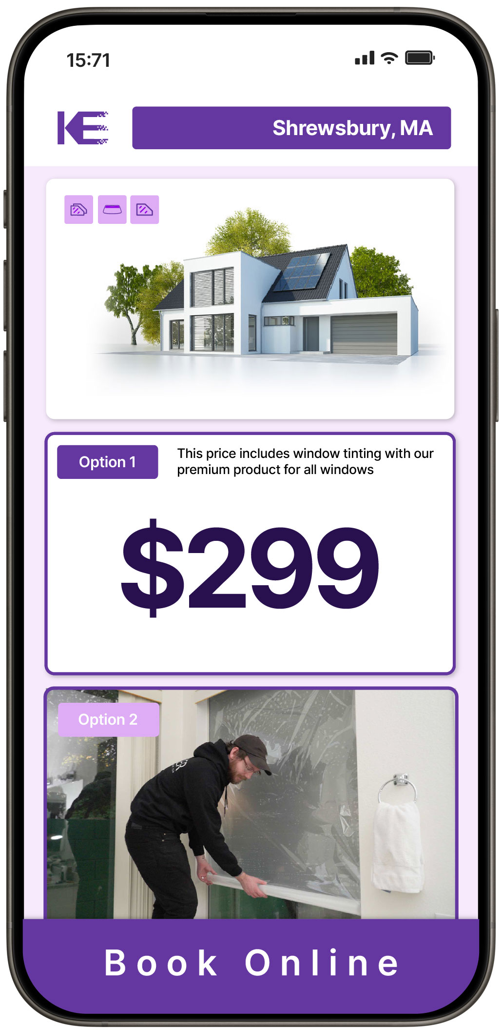 View Affordable Home Window Tinting Rates in Shrewsbury, Massachusetts