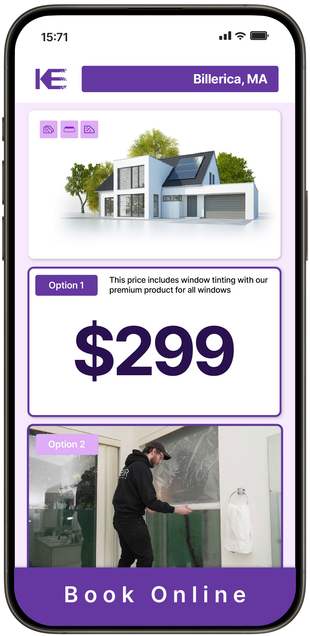 View Competitive Home Window Tinting Prices in Billerica, Massachusetts