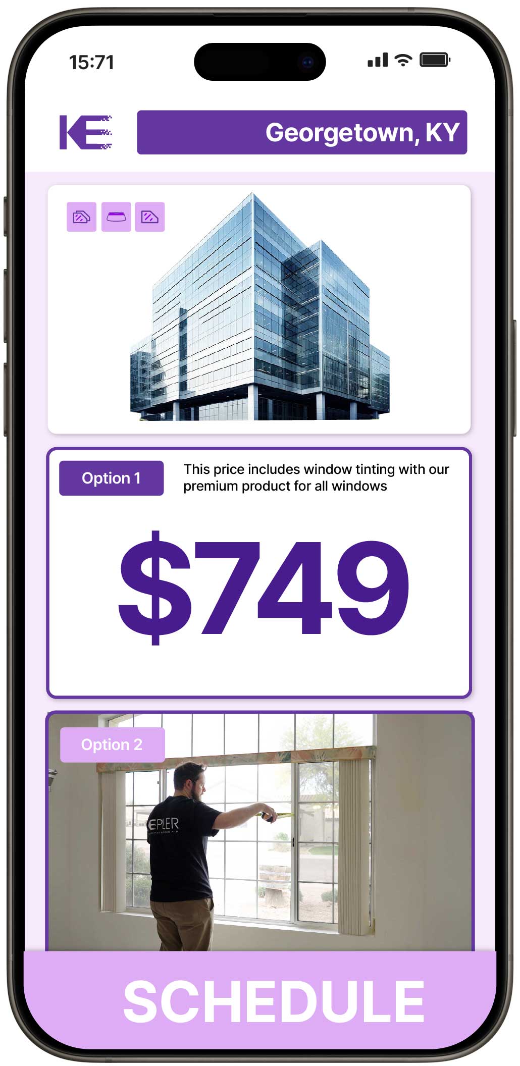 View Competitive Safety and Security Window Film Costs in Georgetown, Kentucky