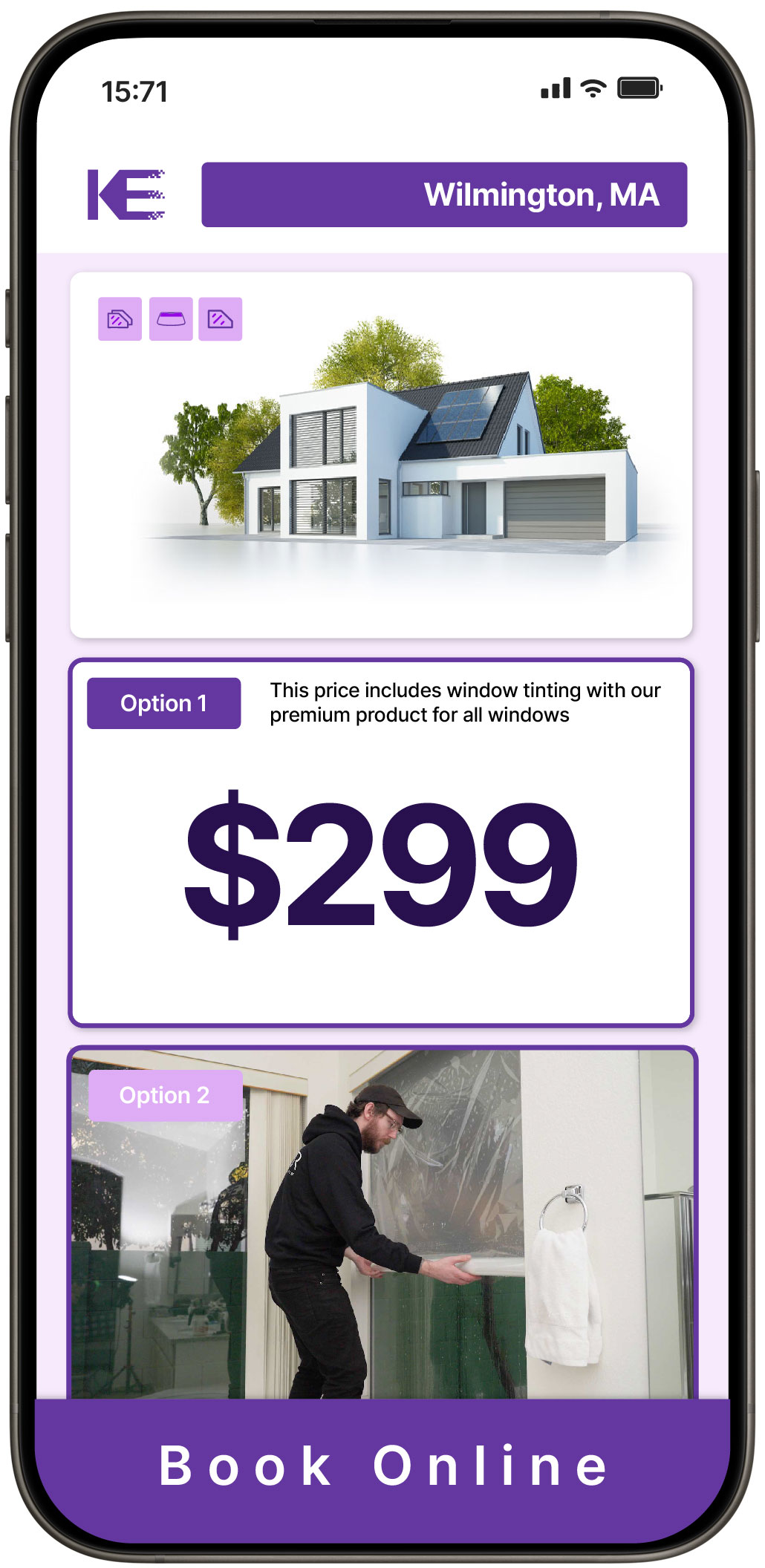 View Competitive Home Window Tinting Prices in Wilmington, Massachusetts