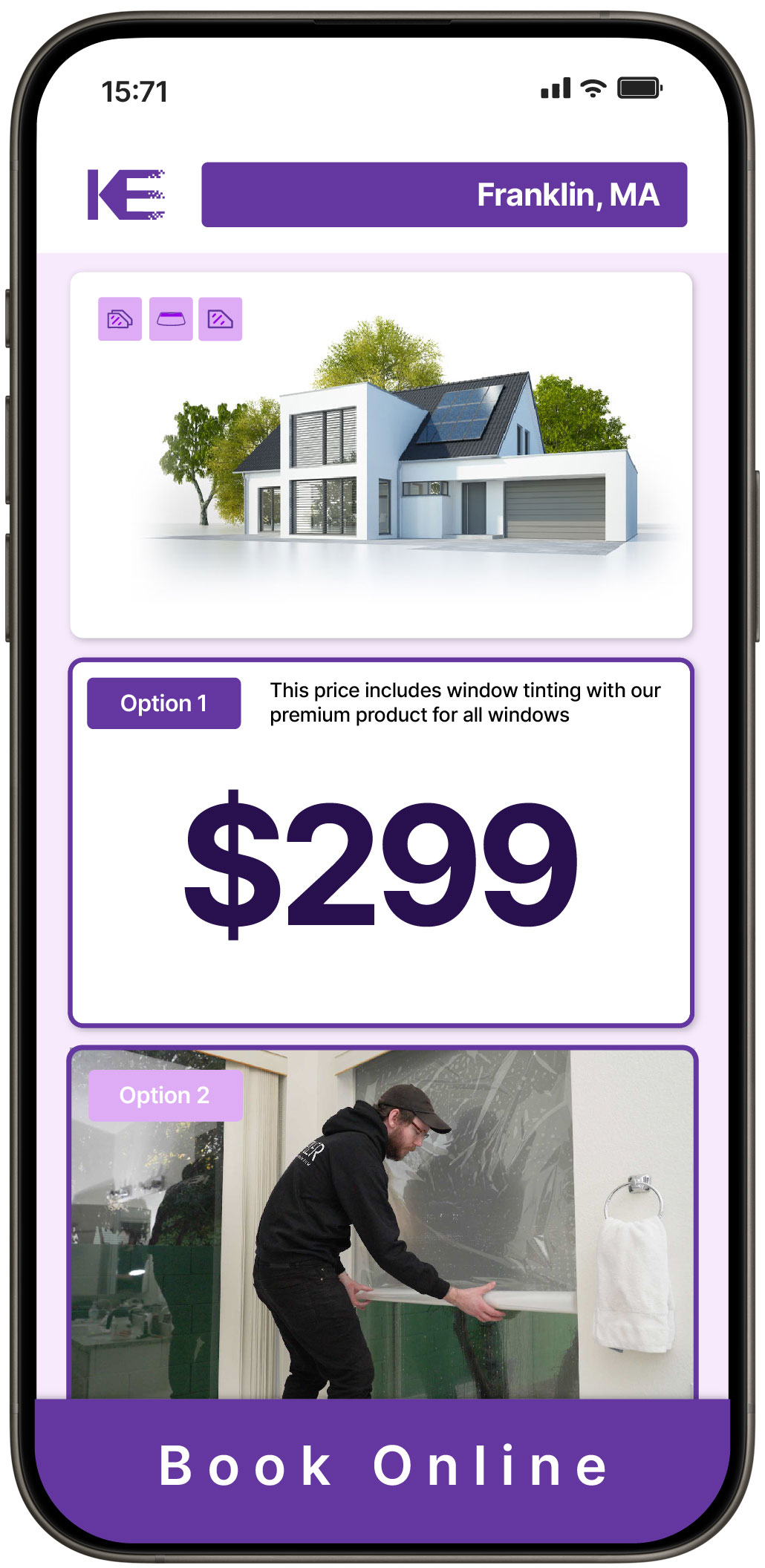 View Competitive Home Window Tinting Rates in Franklin, Massachusetts