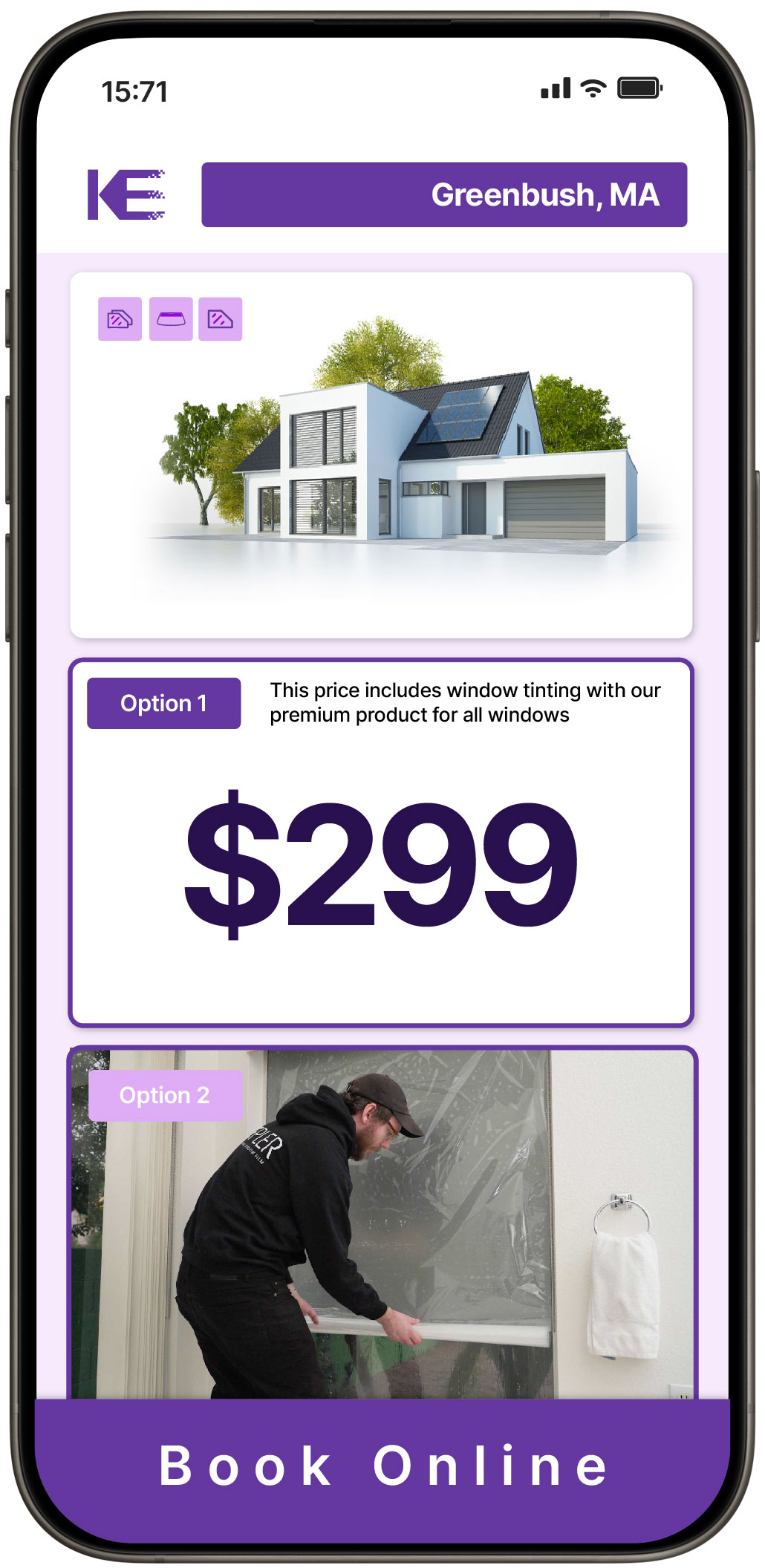 View Competitive Home Window Tinting Costs in Greenbush, Massachusetts